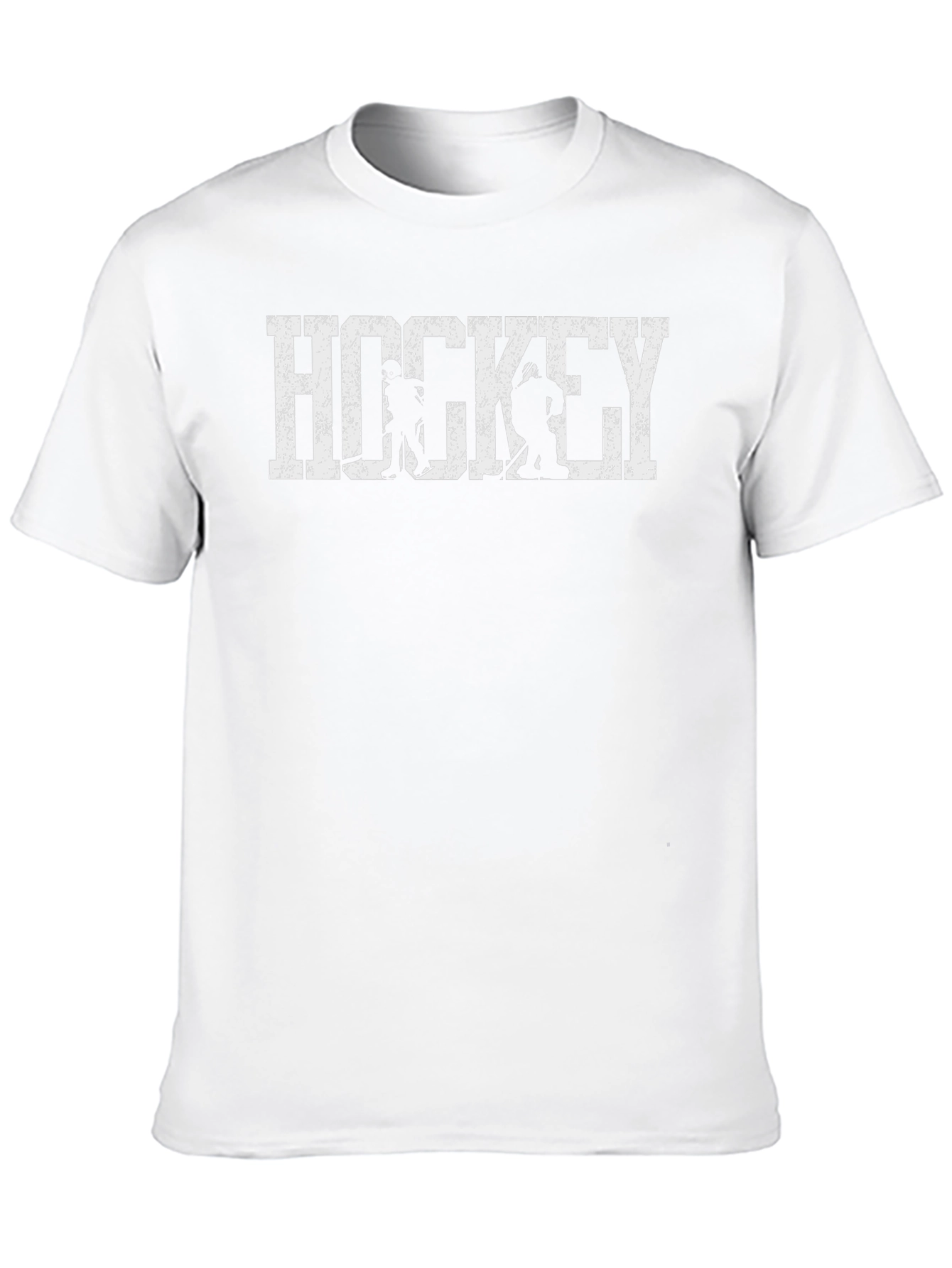 Hockey Graphic Print Black T-Shirt