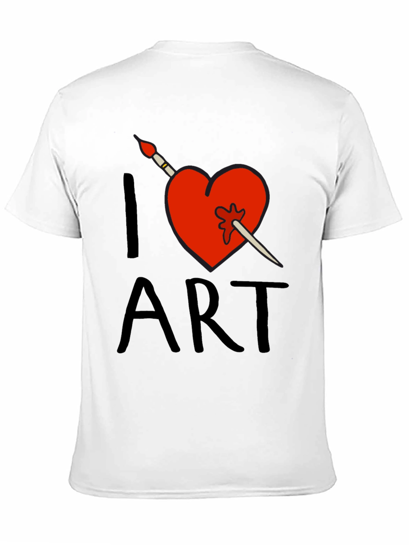 I Love Art T-Shirt - Artistic Heart Design