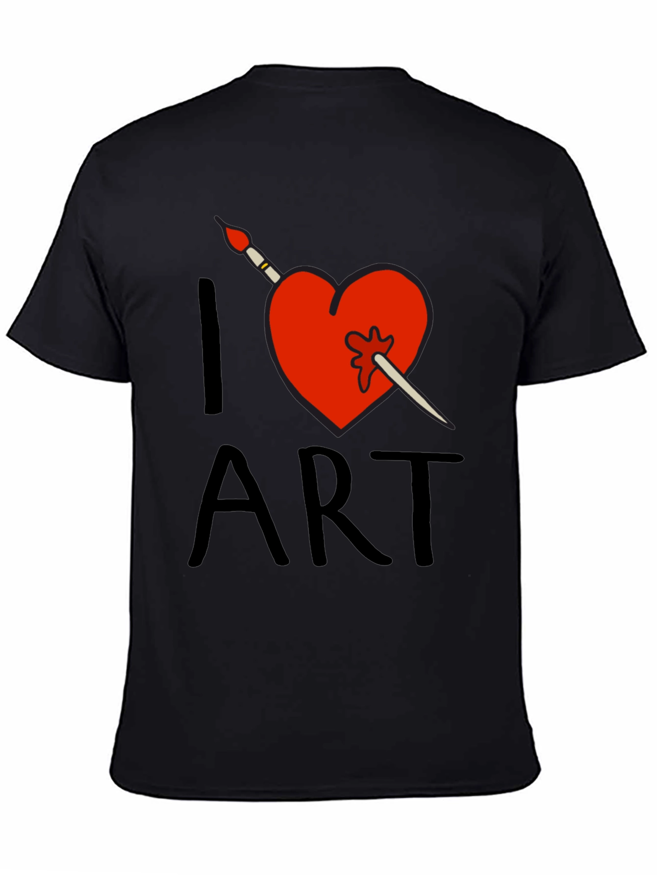 I Love Art T-Shirt - Artistic Heart Design