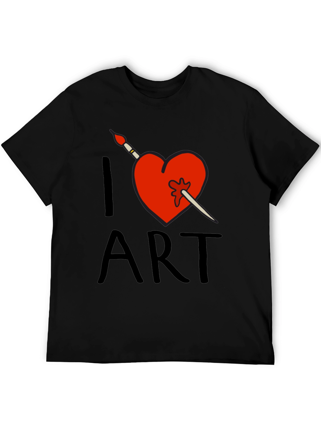 I Love Art T-Shirt - Artistic Heart Design