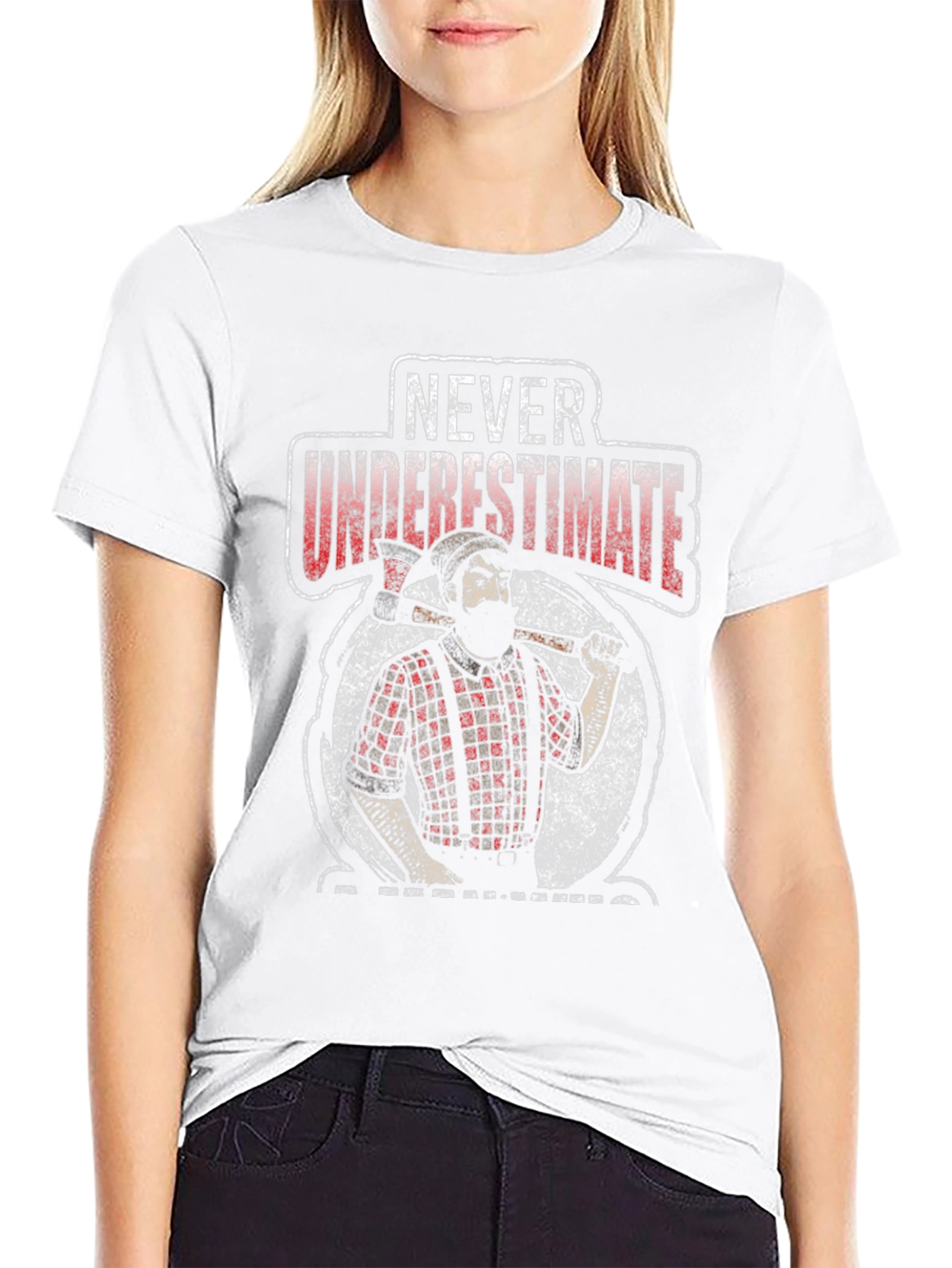 Never Underestimate a Lumberjack T-Shirt