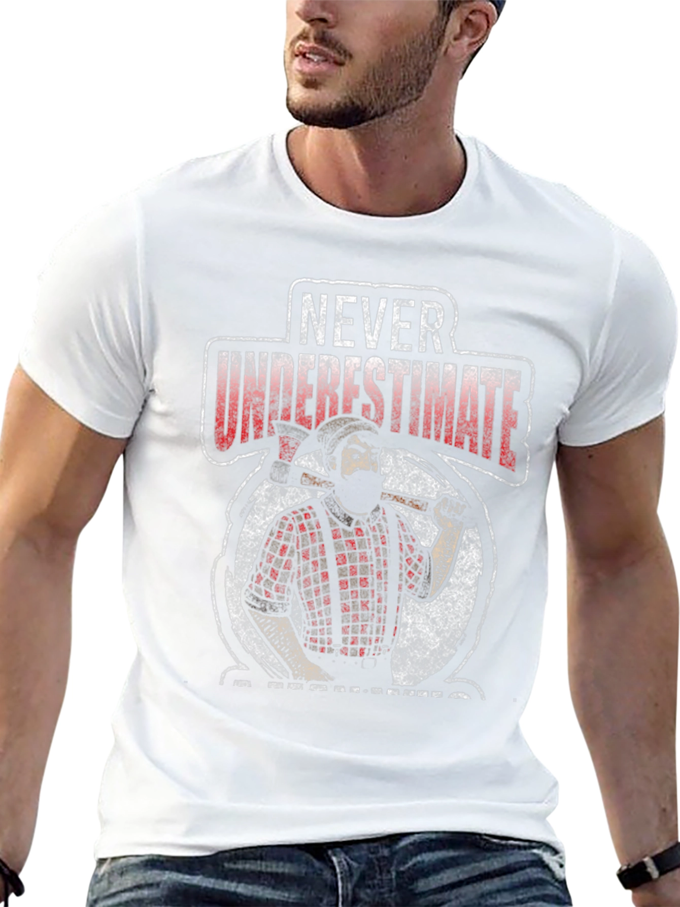 Never Underestimate a Lumberjack T-Shirt