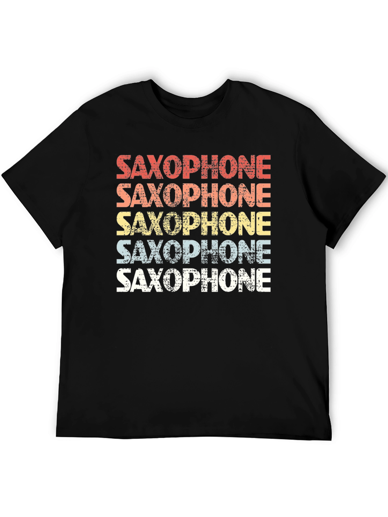 Retro Saxophone T-Shirt for Music Lovers