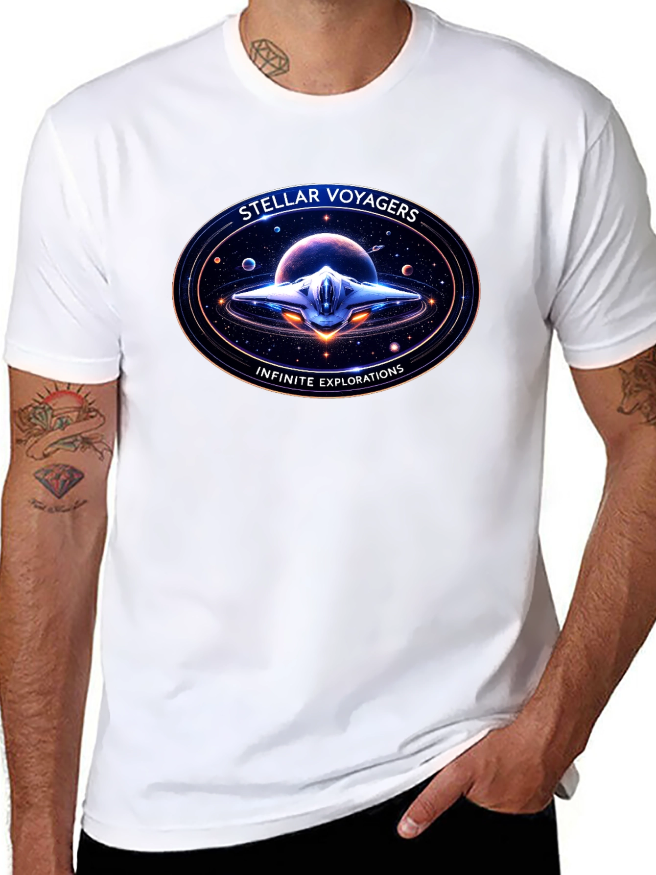 Stellar Voyagers Graphic T-Shirt: Infinite Explorations