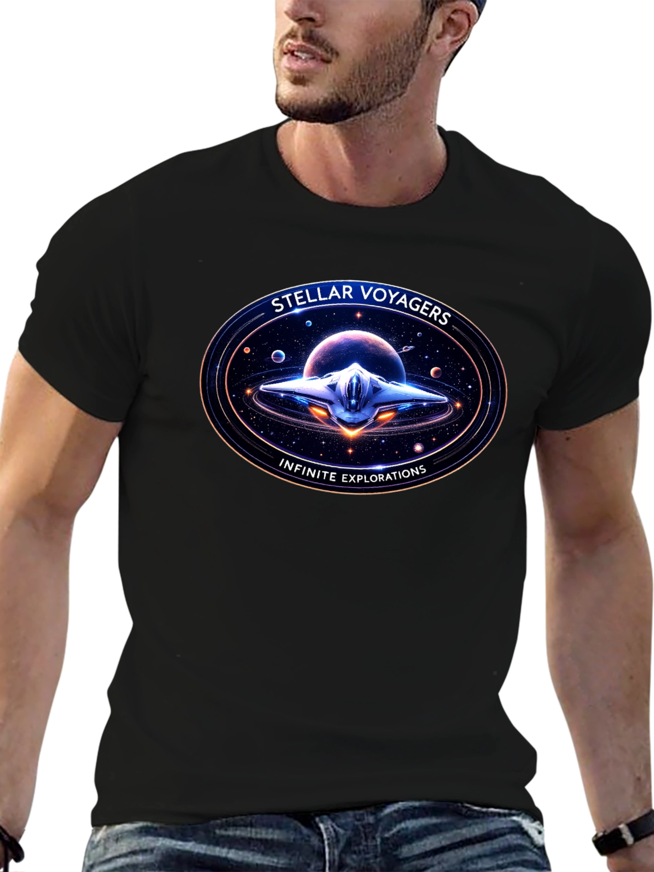 Stellar Voyagers Graphic T-Shirt: Infinite Explorations