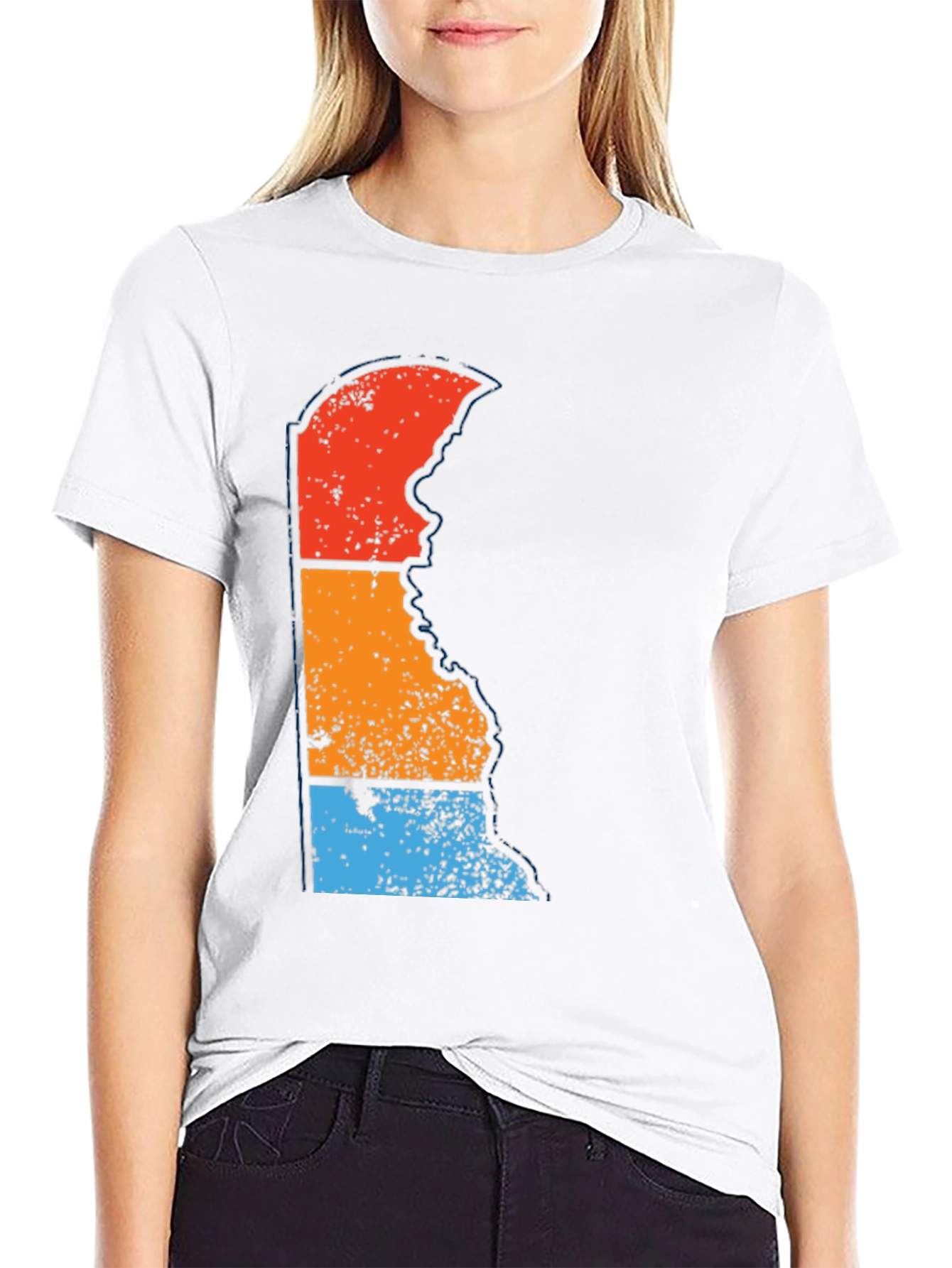 Delaware State Retro T-Shirt