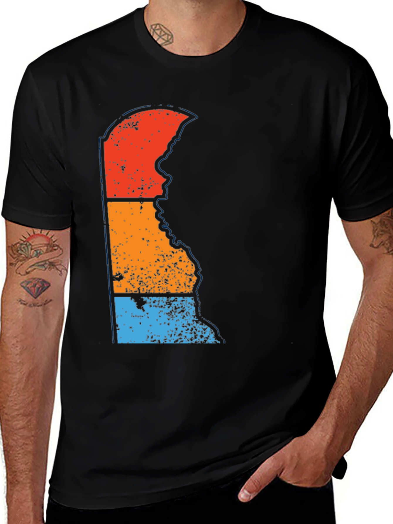 Delaware State Retro T-Shirt