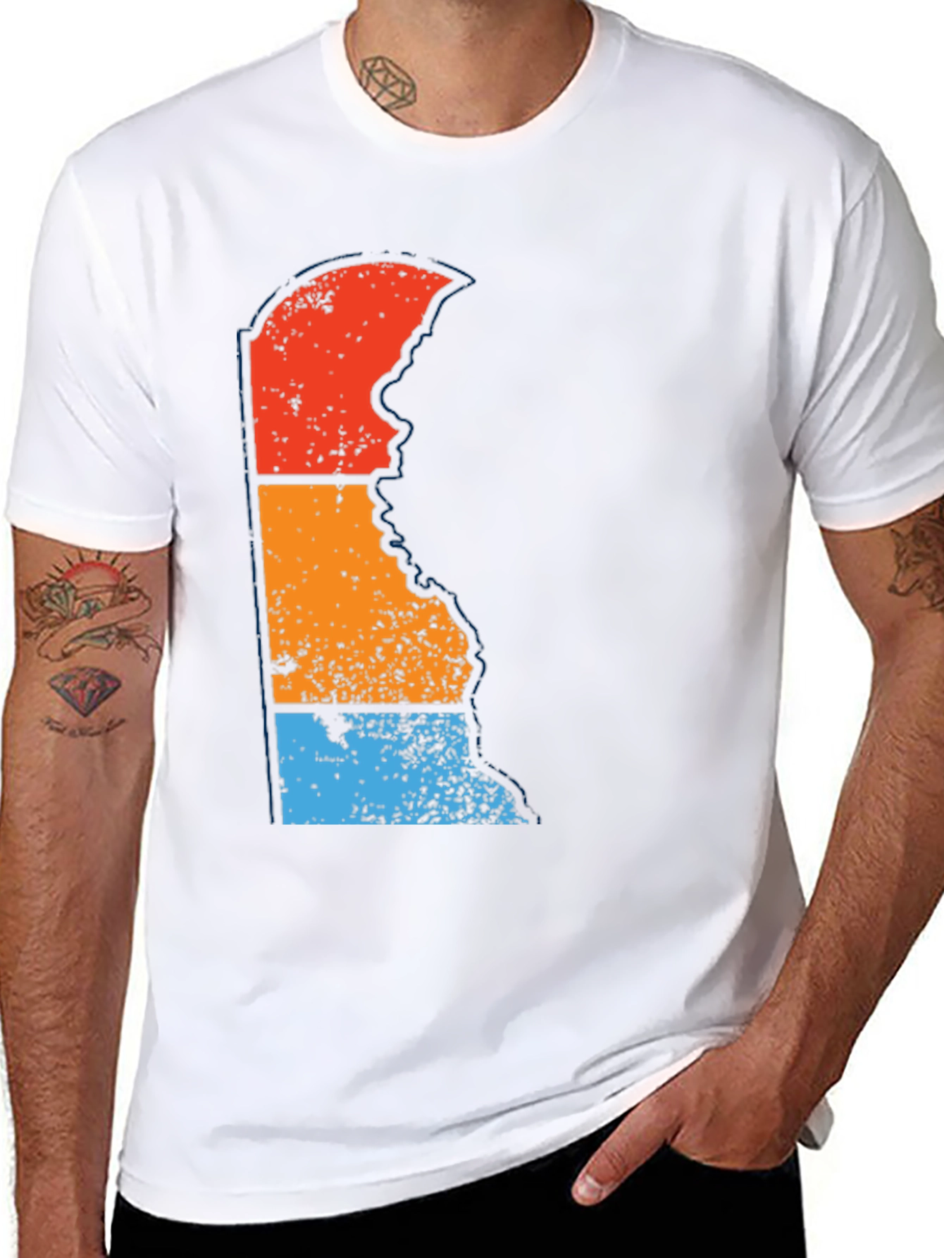 Delaware State Retro T-Shirt