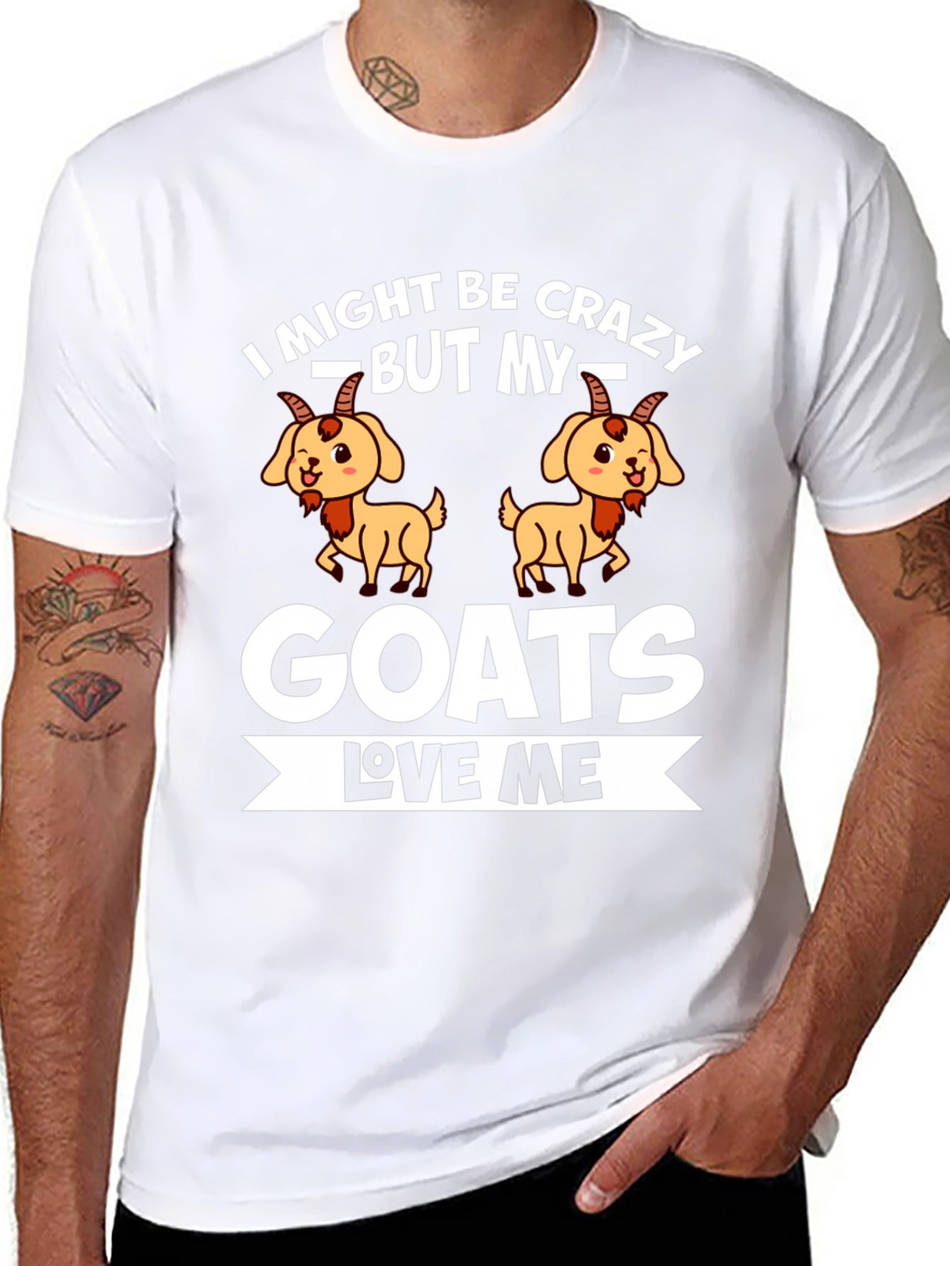 Crazy Goat Lover Graphic Tee - Soft Cotton