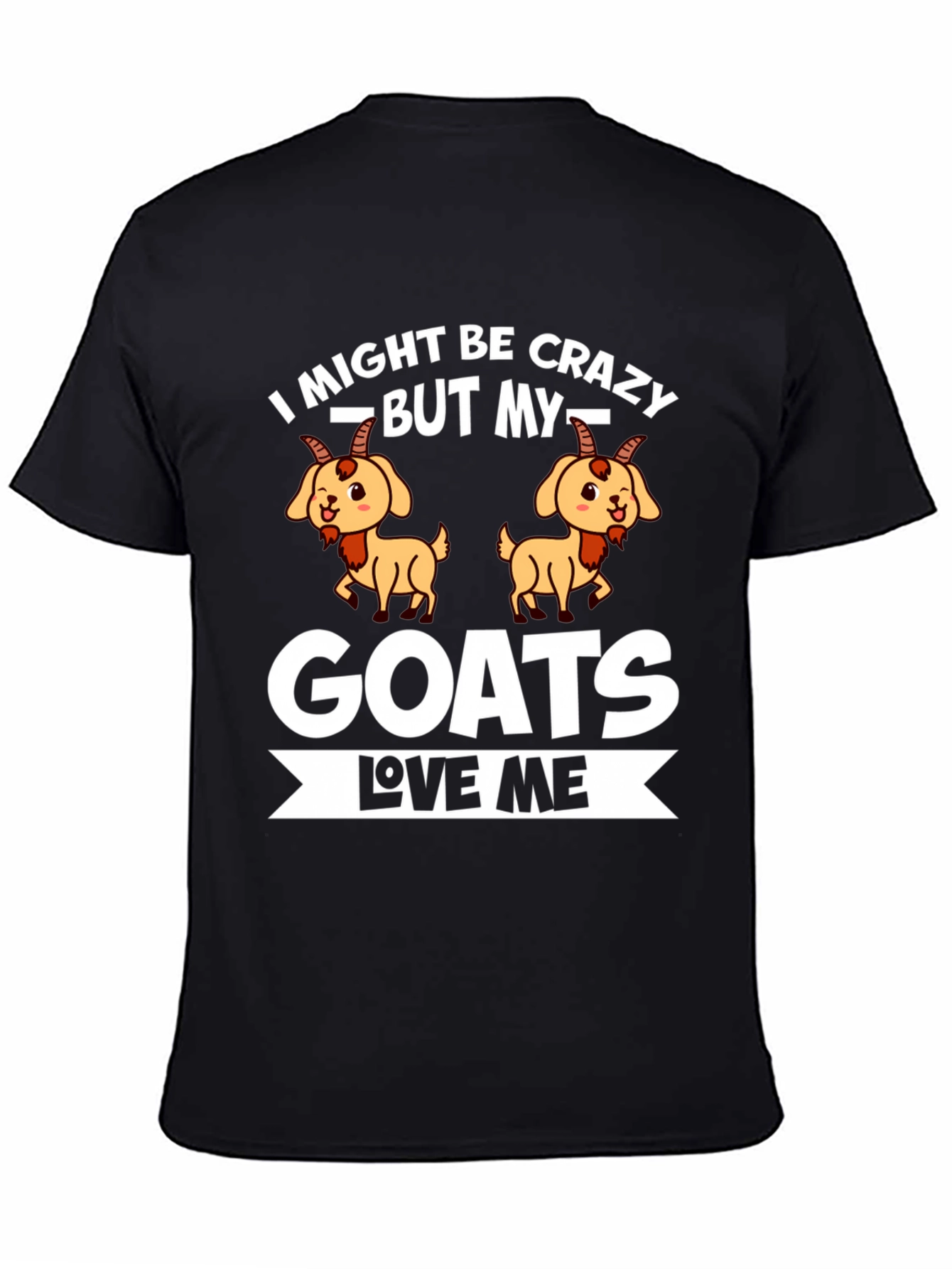 Crazy Goat Lover Graphic Tee - Soft Cotton