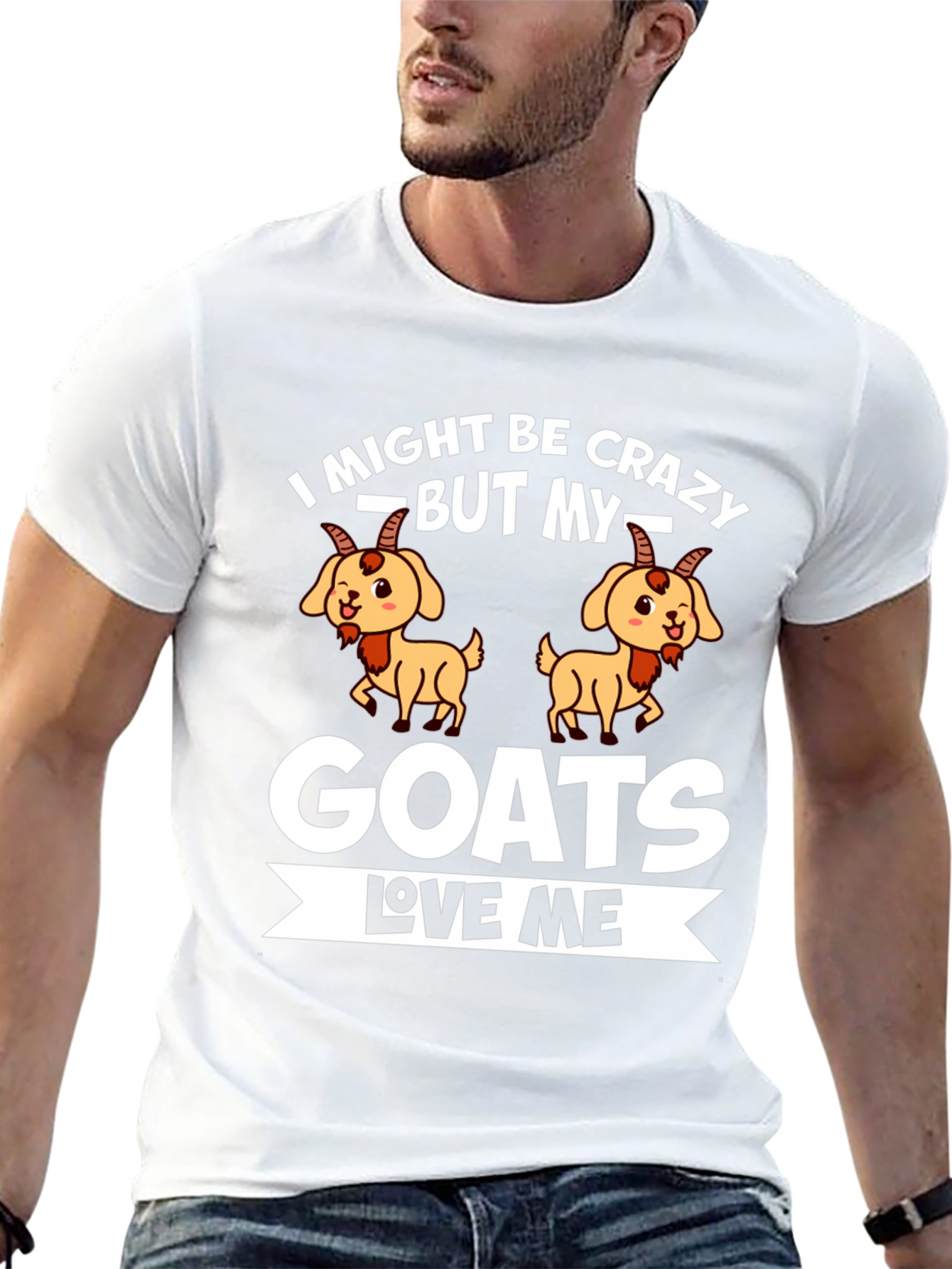 Crazy Goat Lover Graphic Tee - Soft Cotton