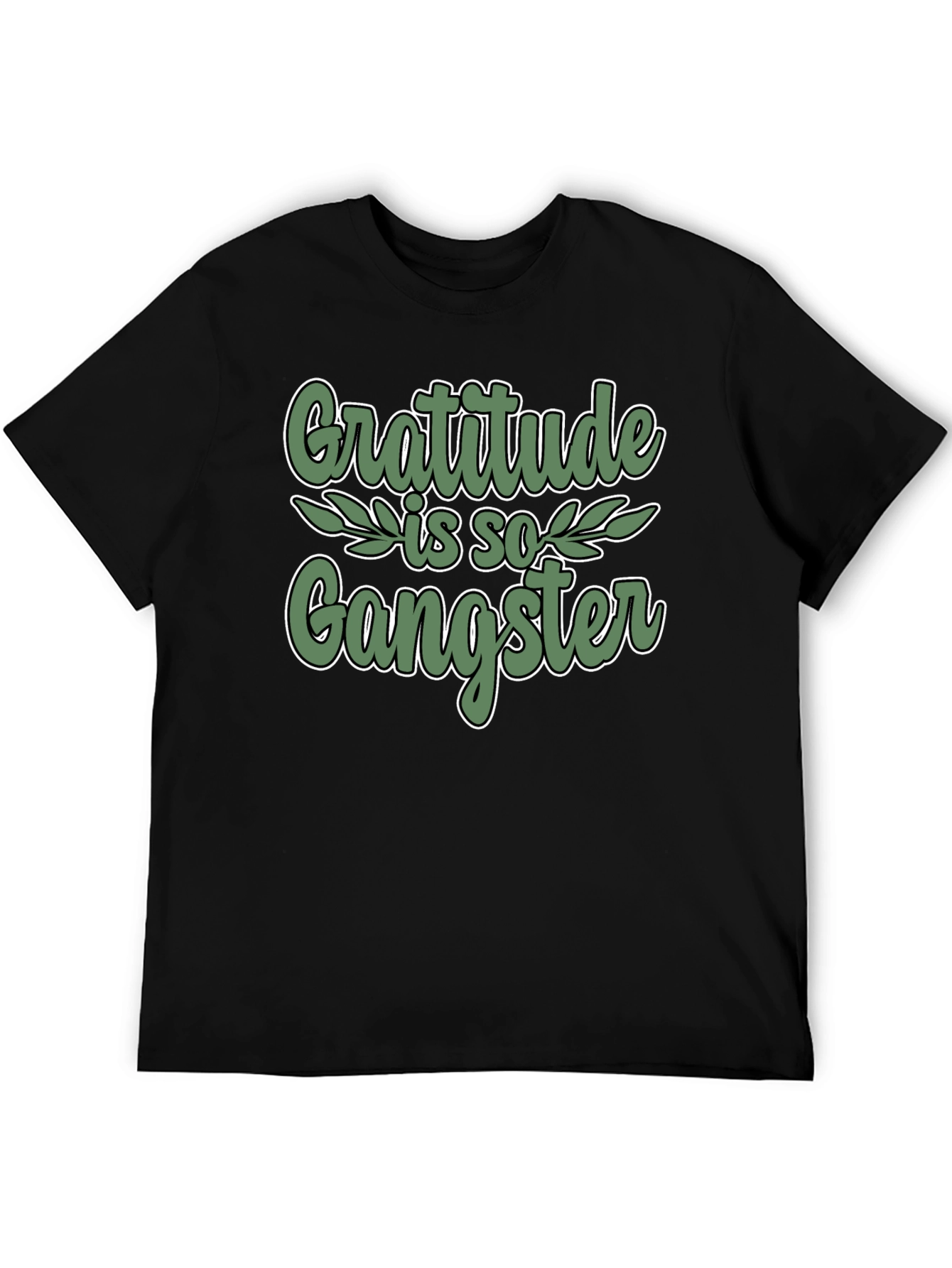 Gratitude is so Gangster Black T-Shirt
