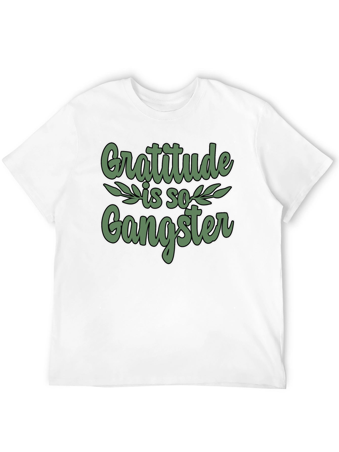 Gratitude is so Gangster Black T-Shirt