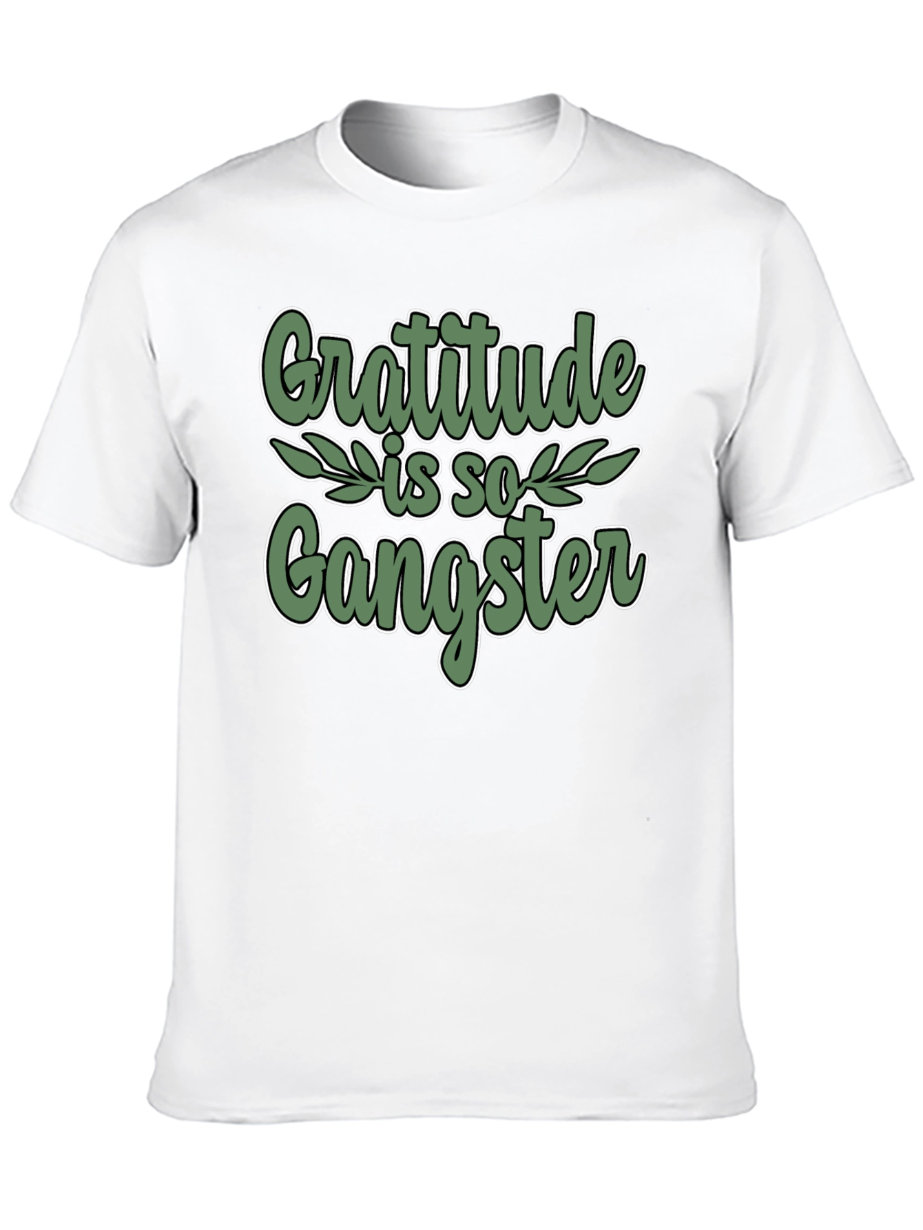 Gratitude is so Gangster Black T-Shirt