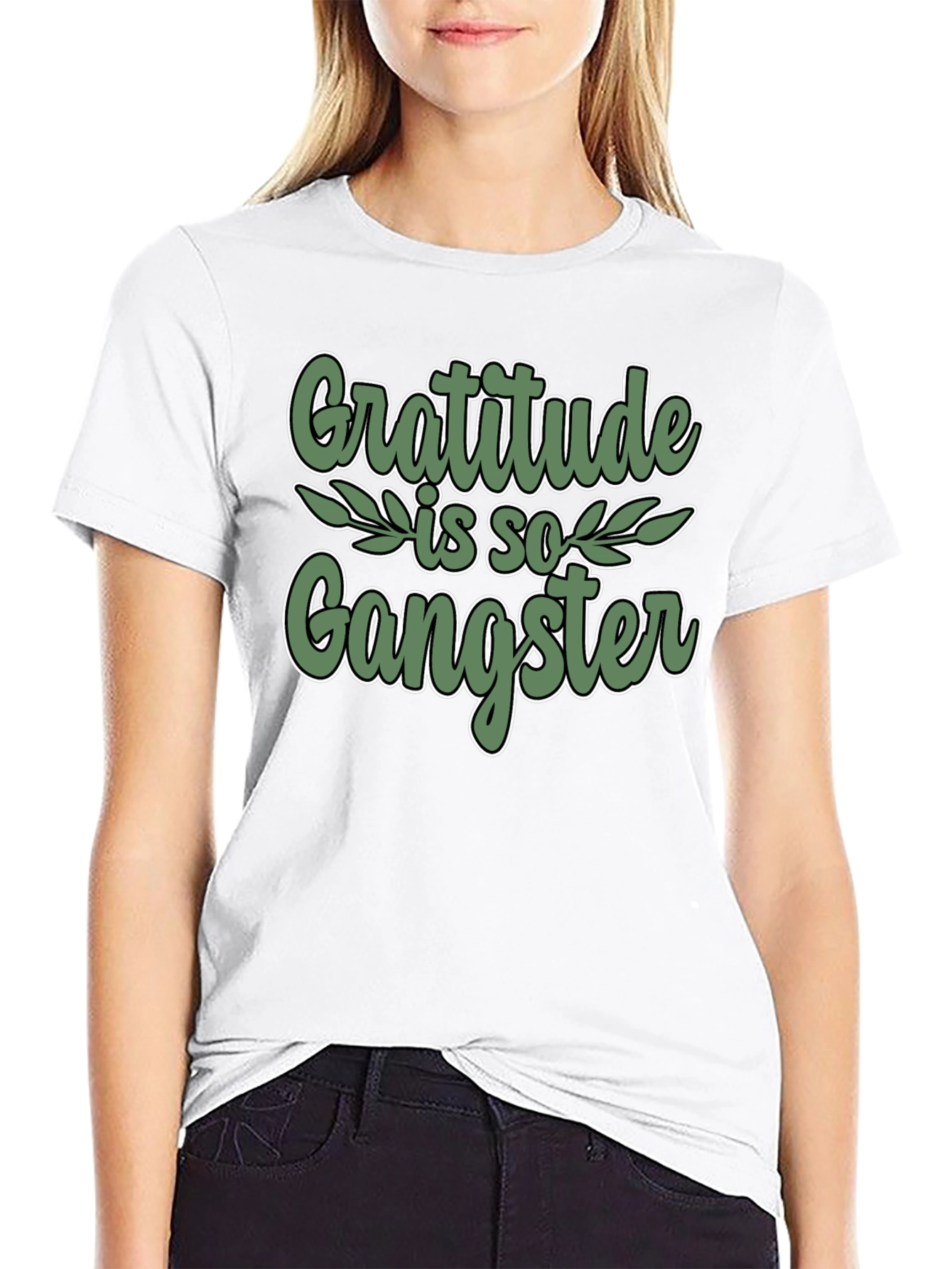 Gratitude is so Gangster Black T-Shirt