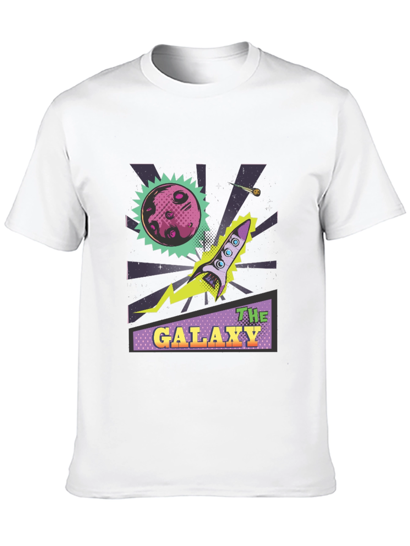 Galaxy Rocket Graphic Tee - Space Adventure T-Shirt