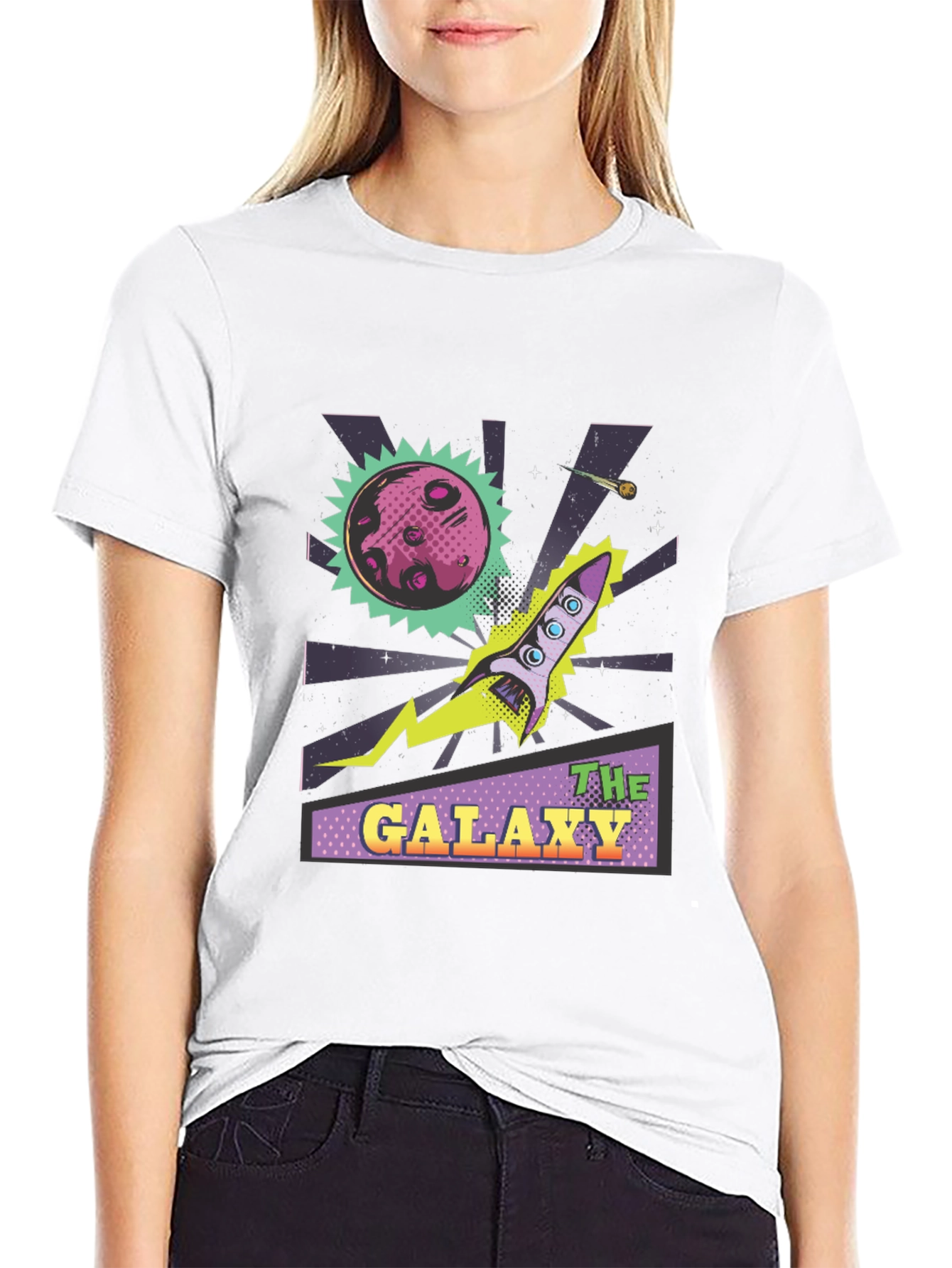 Galaxy Rocket Graphic Tee - Space Adventure T-Shirt