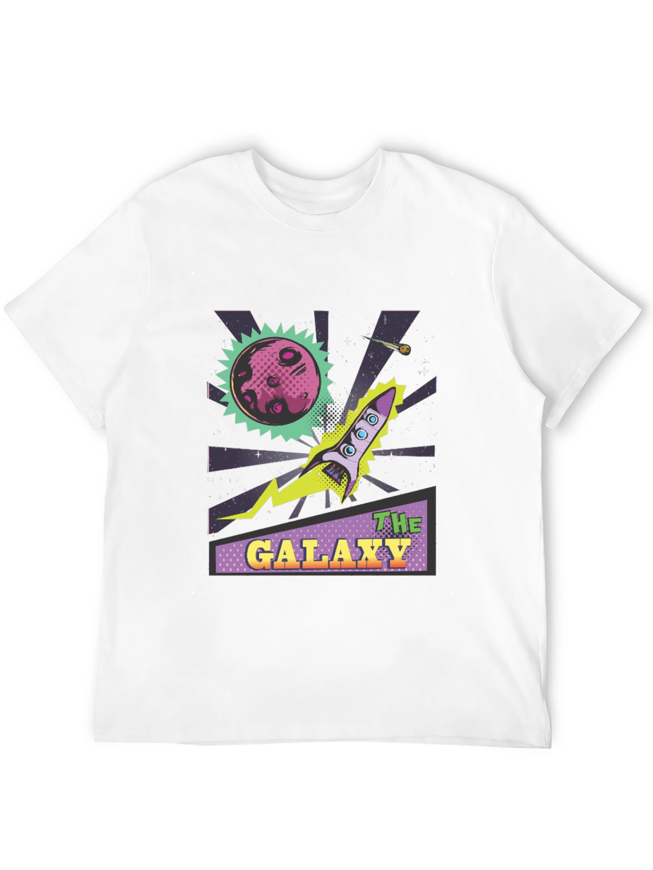 Galaxy Rocket Graphic Tee - Space Adventure T-Shirt