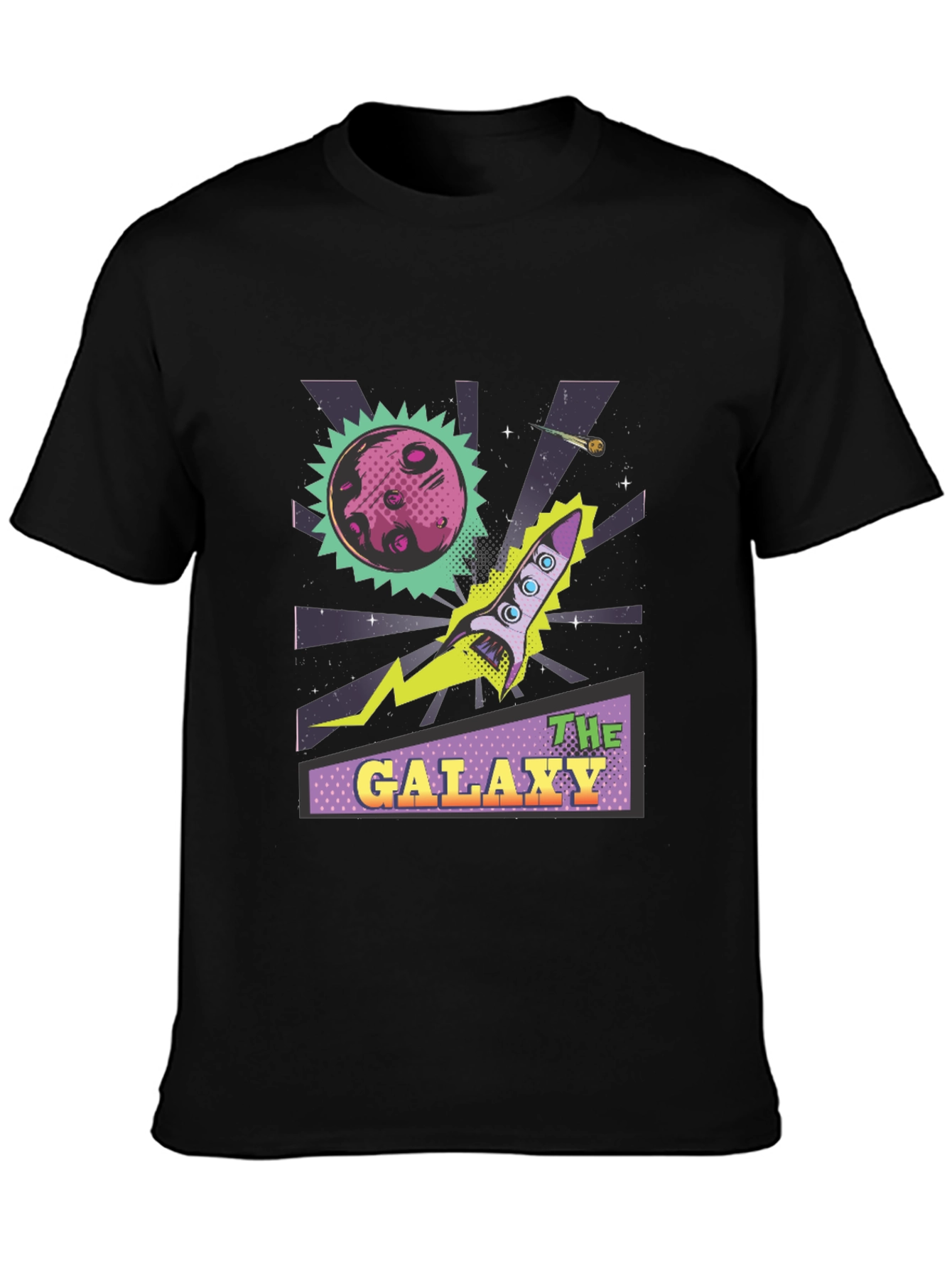 Galaxy Rocket Graphic Tee - Space Adventure T-Shirt
