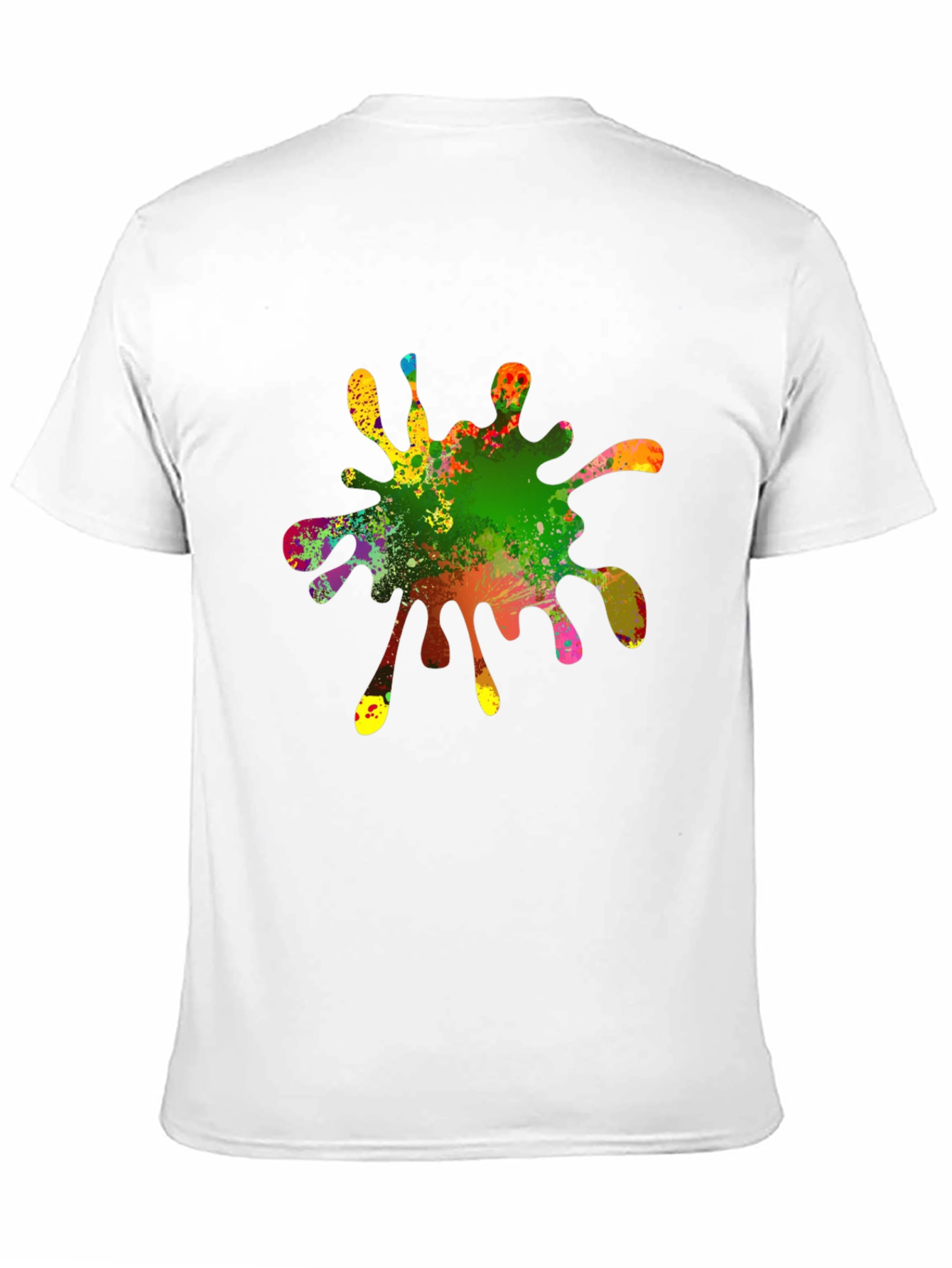 Colorful Splatter Graphic T-Shirt