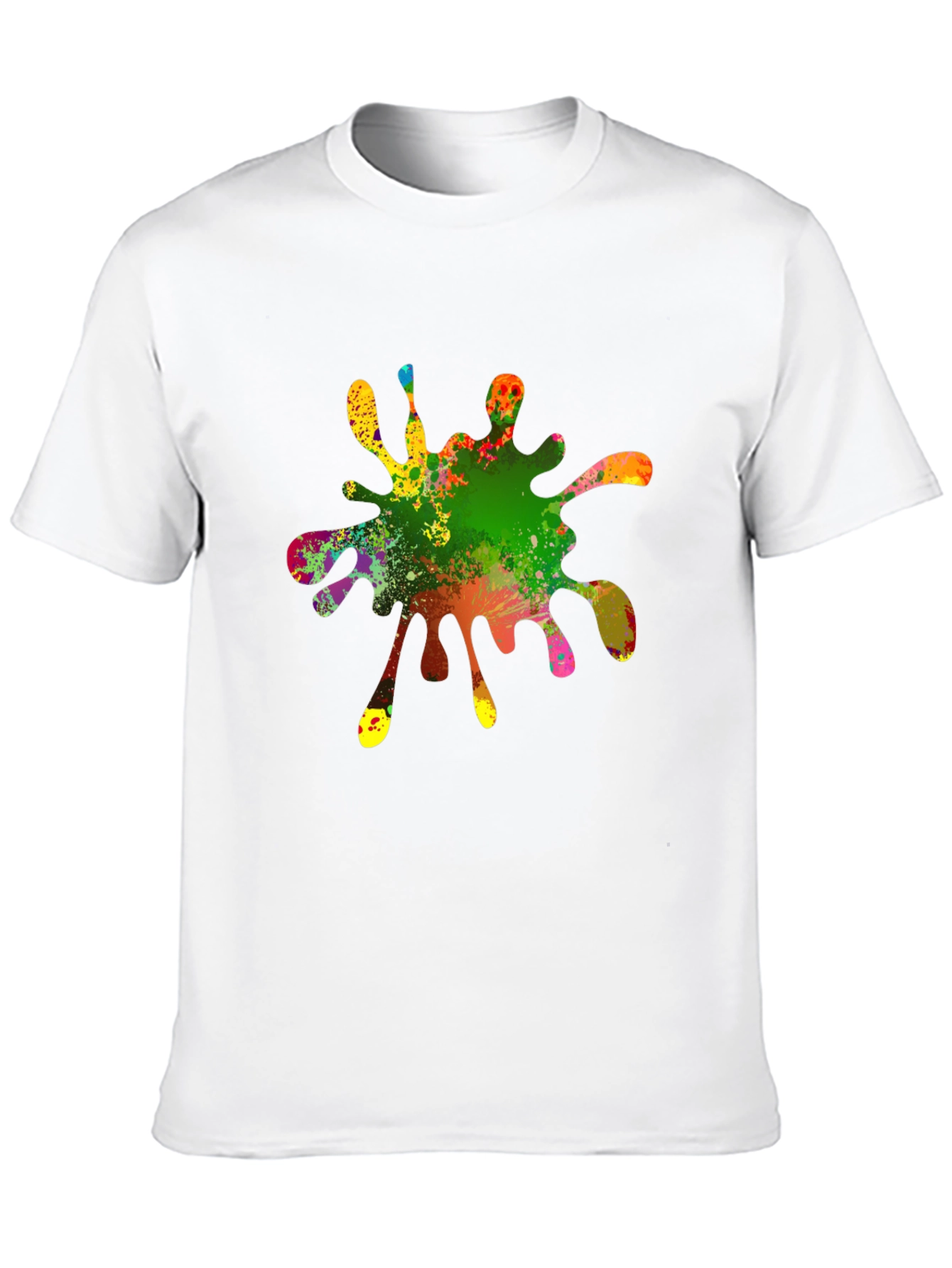 Colorful Splatter Graphic T-Shirt