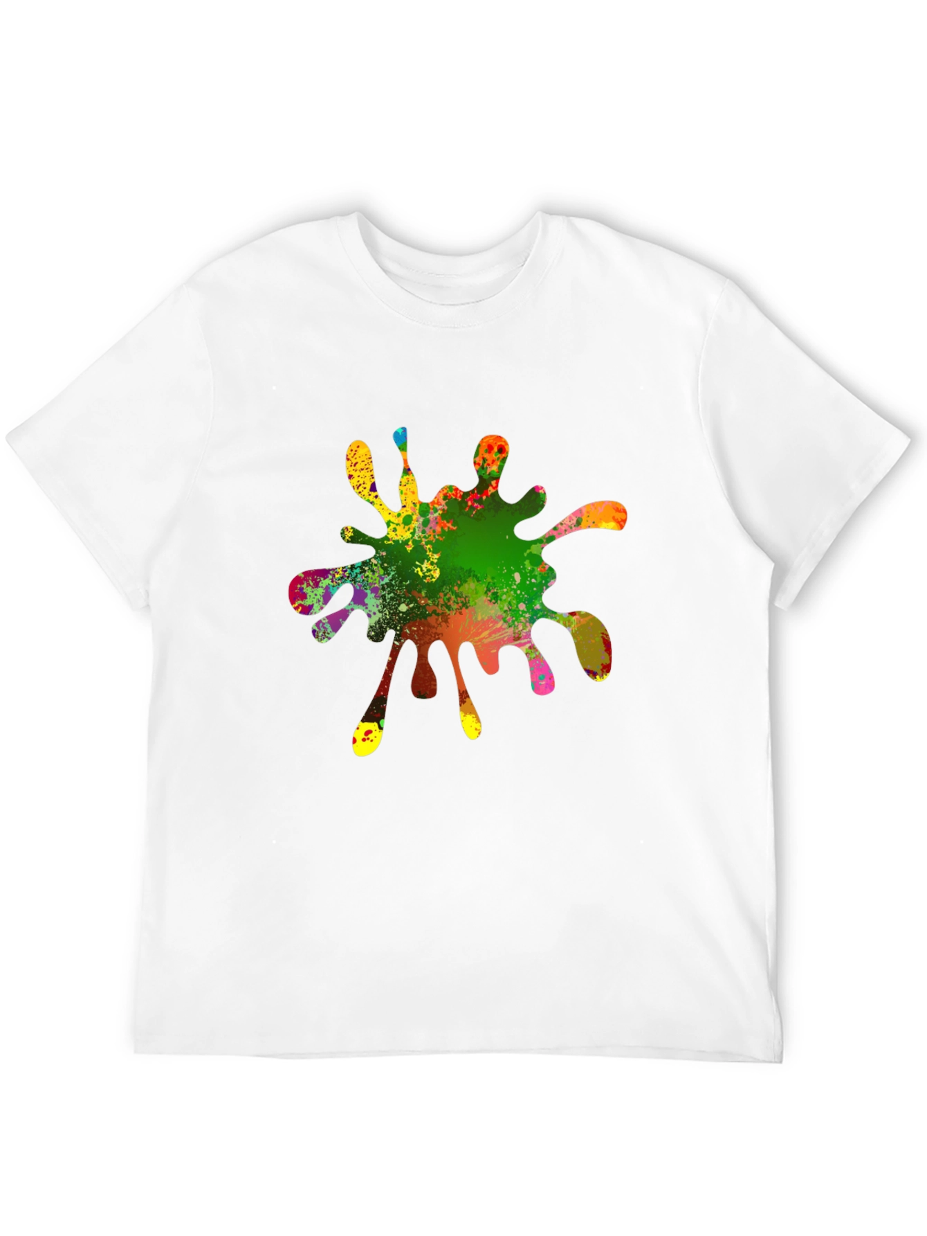 Colorful Splatter Graphic T-Shirt