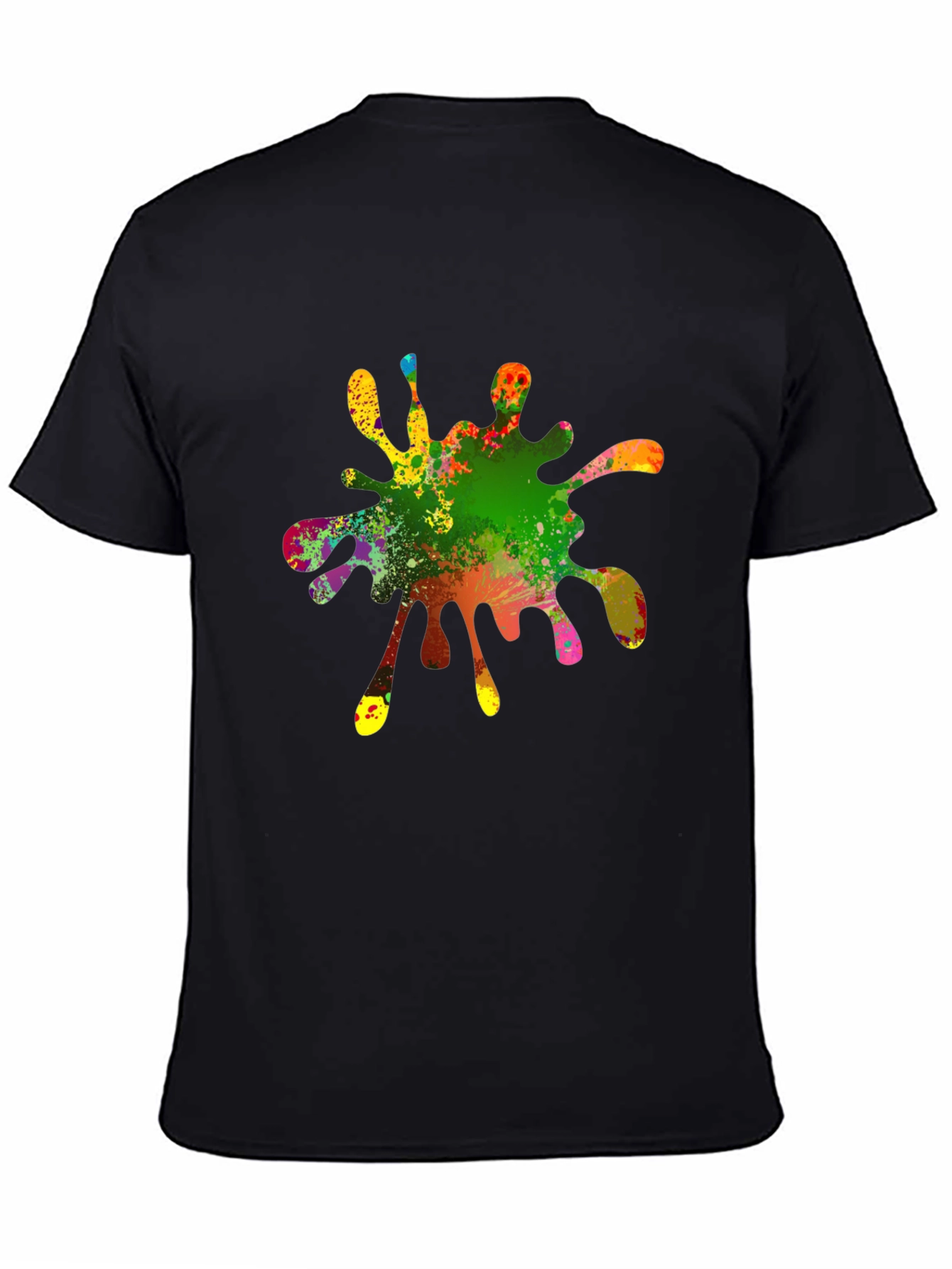 Colorful Splatter Graphic T-Shirt