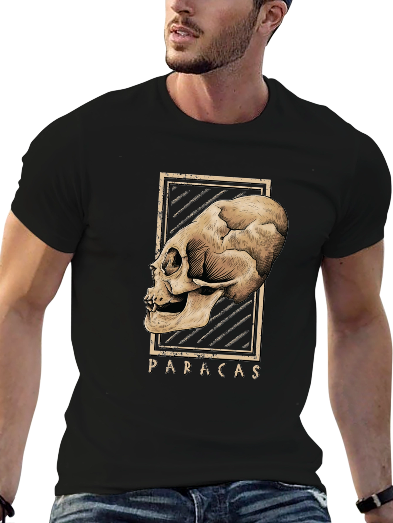 Paracas Skull Graphic T-Shirt