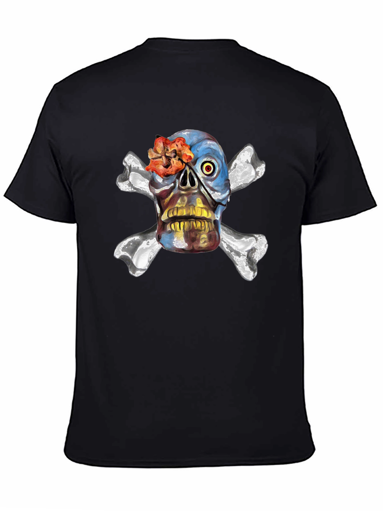 Skull & Crossbones Graphic Tee - Edgy Design