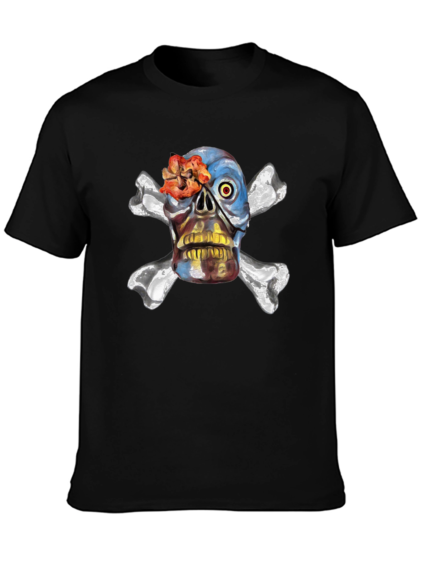 Skull & Crossbones Graphic Tee - Edgy Design
