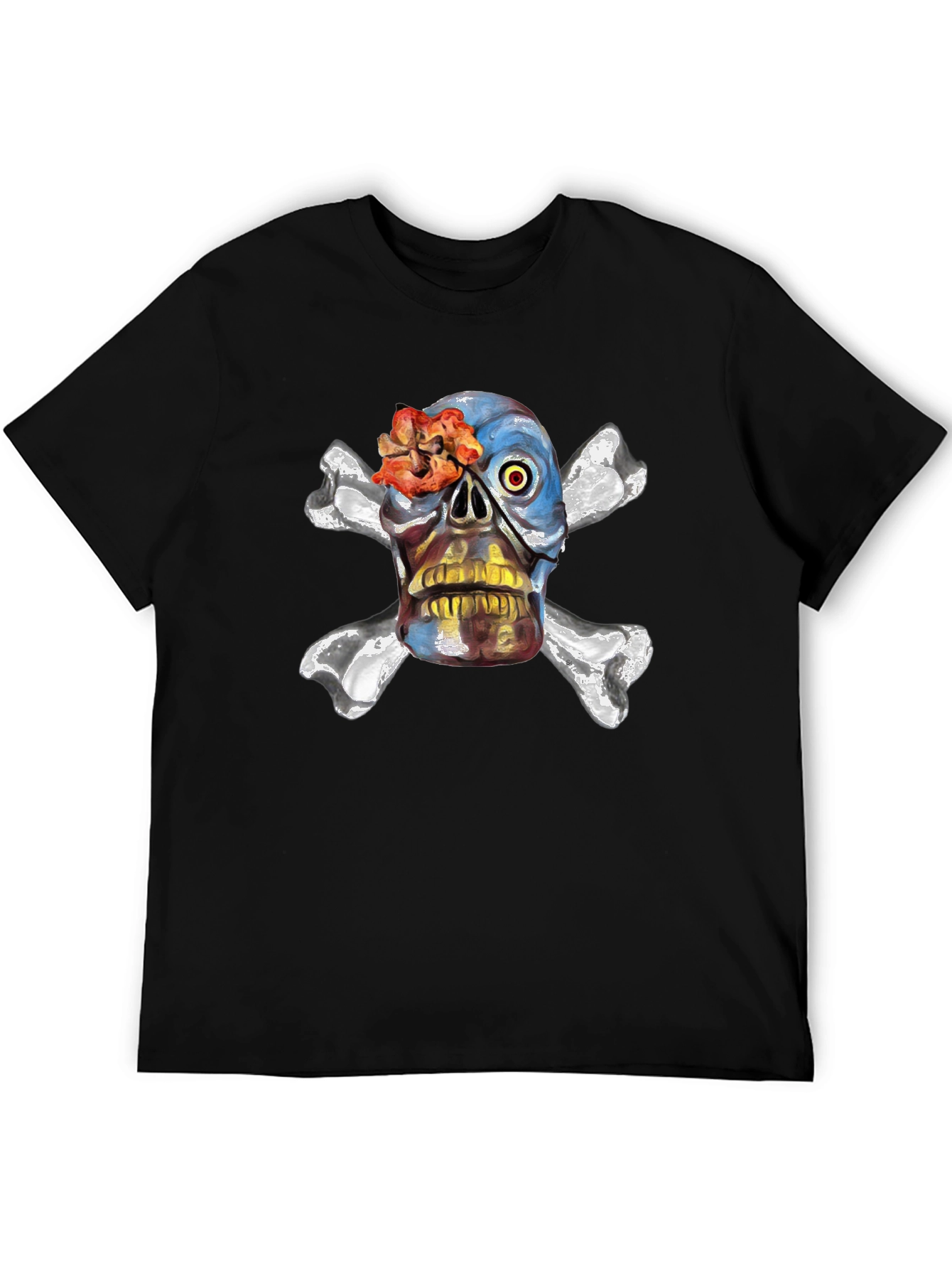 Skull & Crossbones Graphic Tee - Edgy Design
