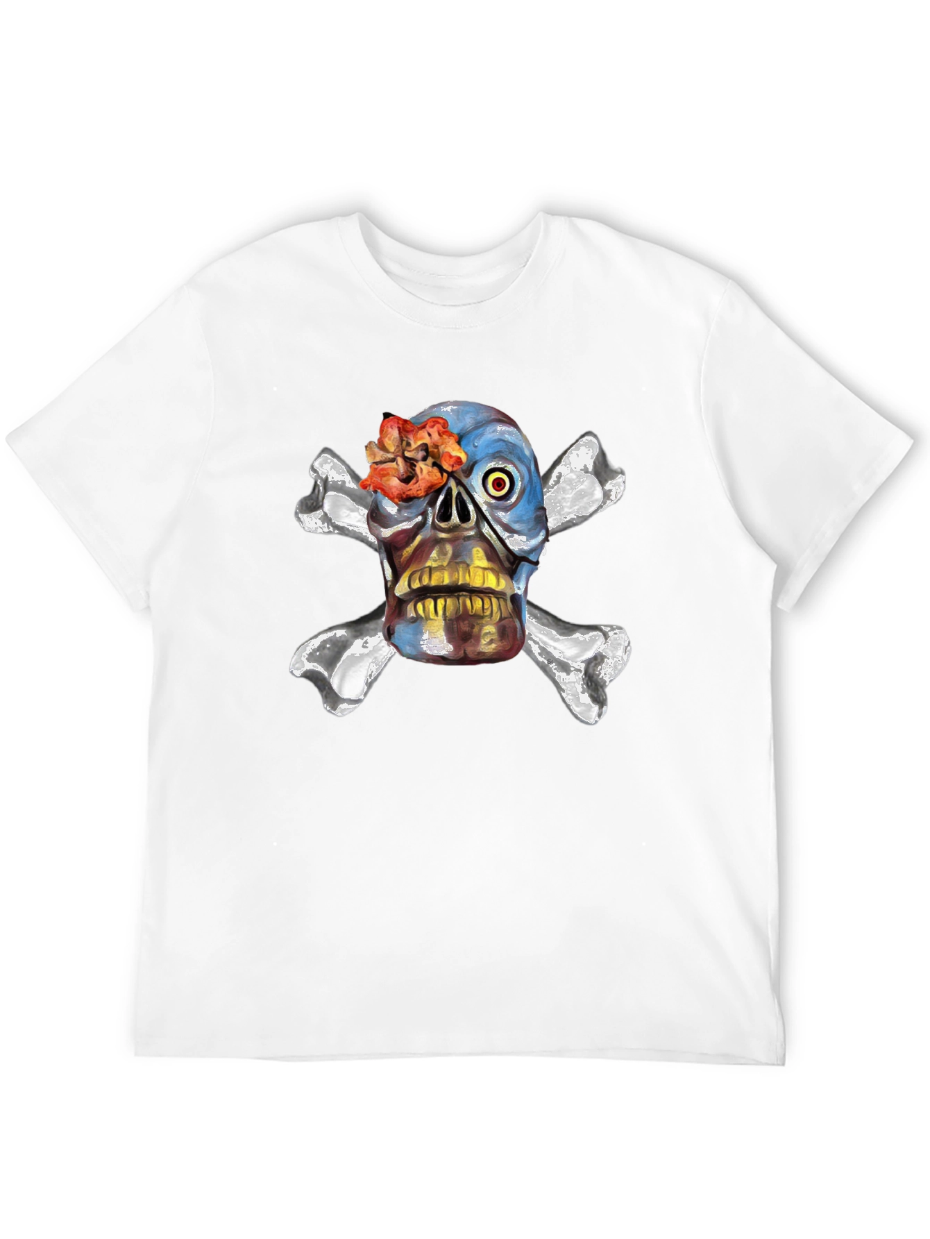 Skull & Crossbones Graphic Tee - Edgy Design