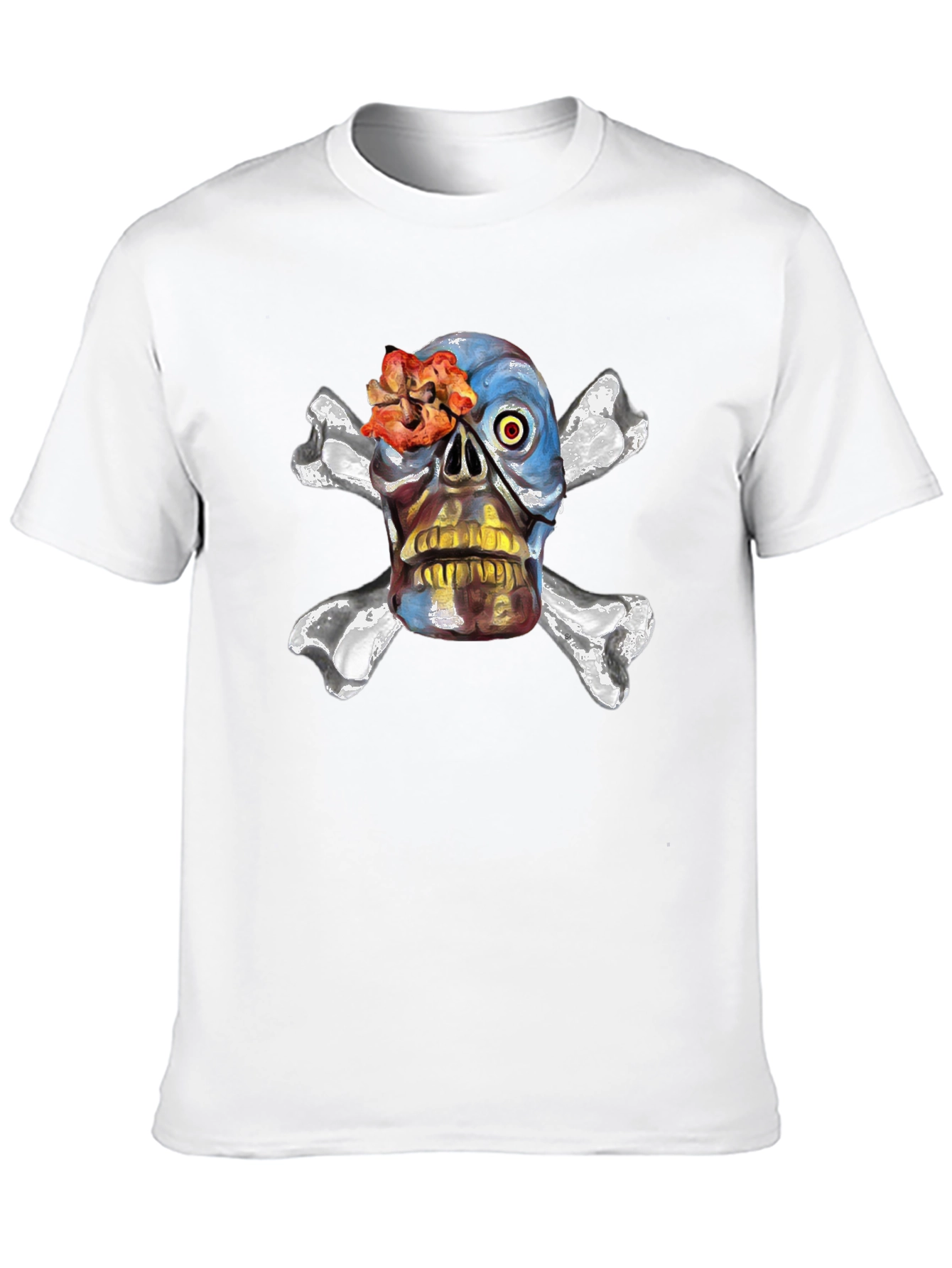 Skull & Crossbones Graphic Tee - Edgy Design