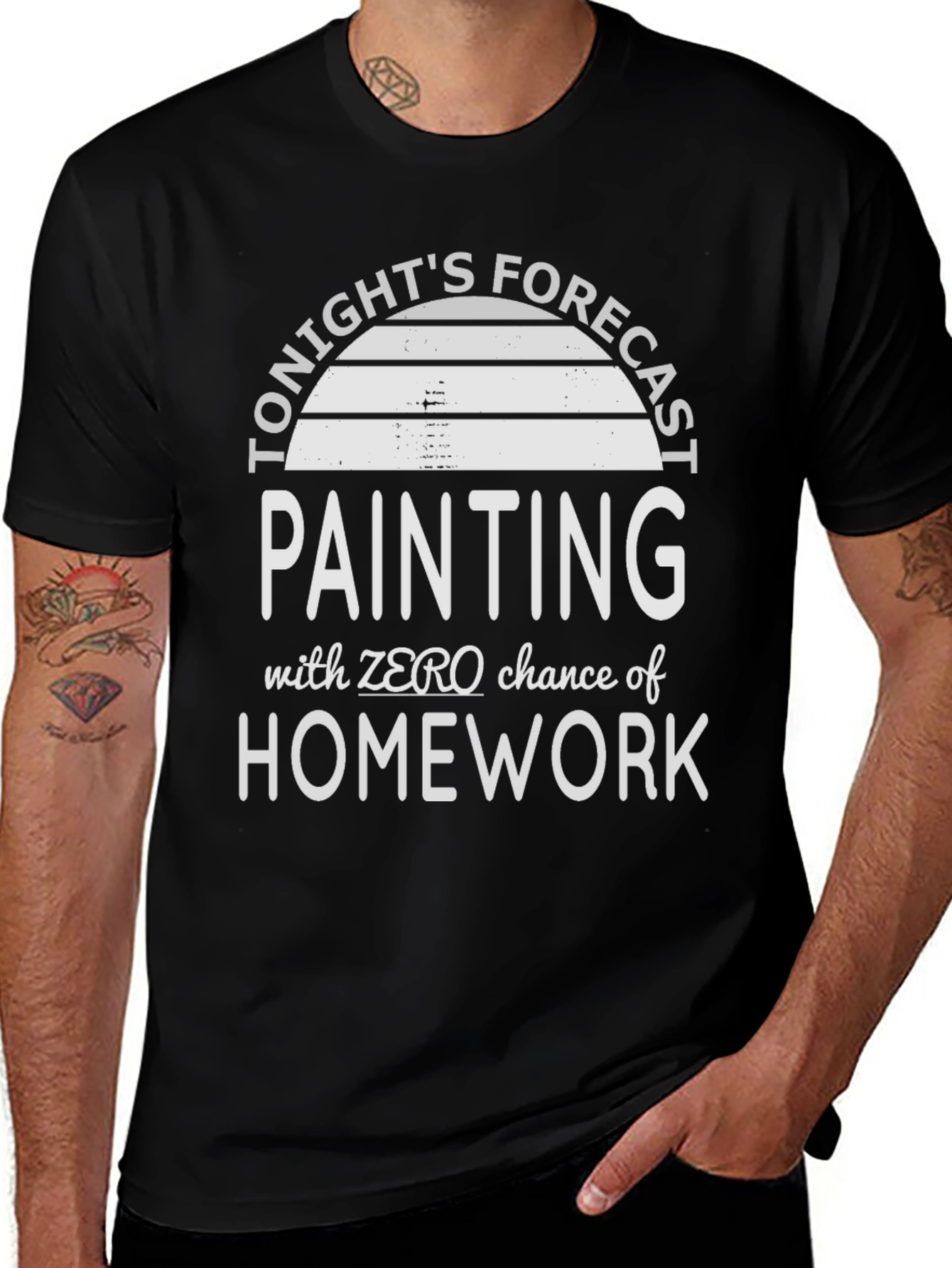 Tonights Forecast Painting T-Shirt