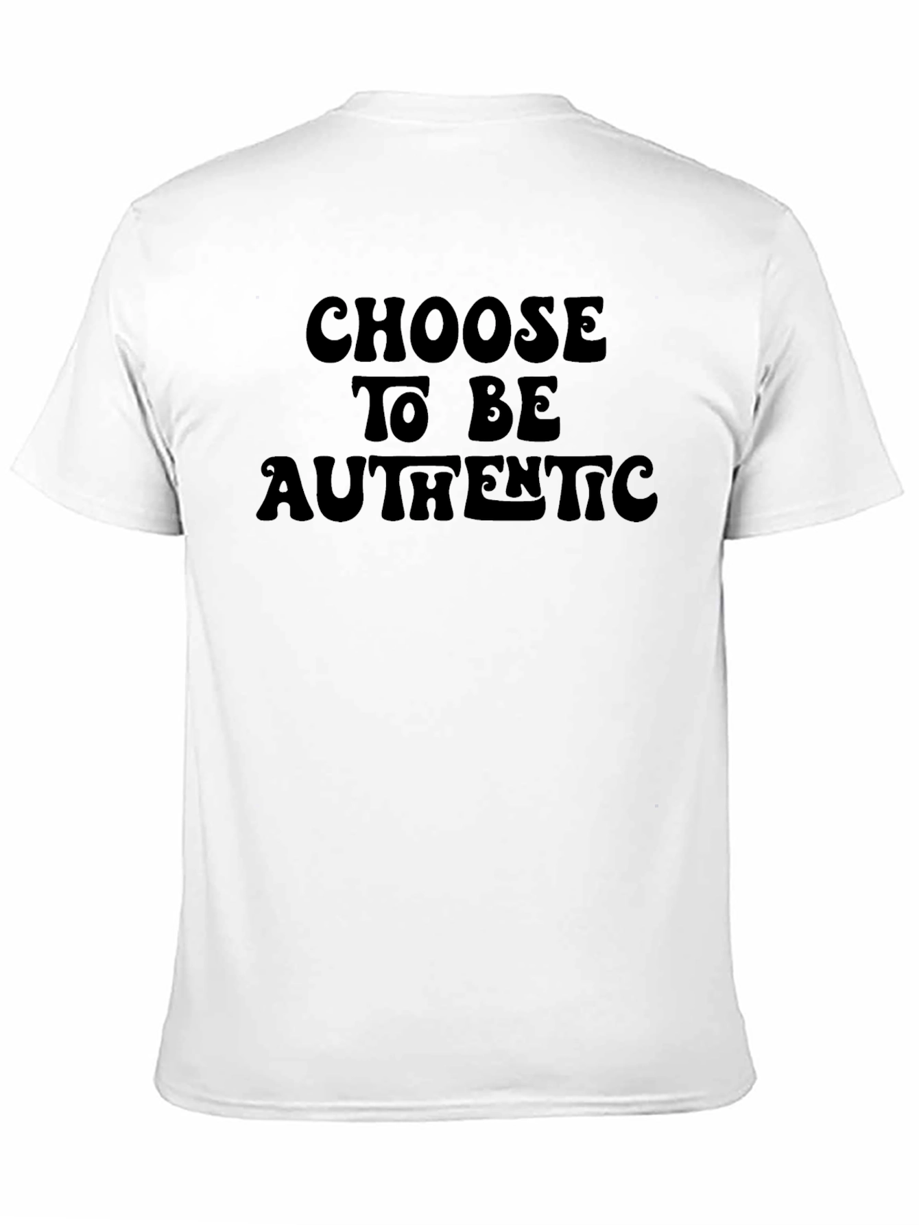 Choose to Be Authentic Graphic Tee - Black
