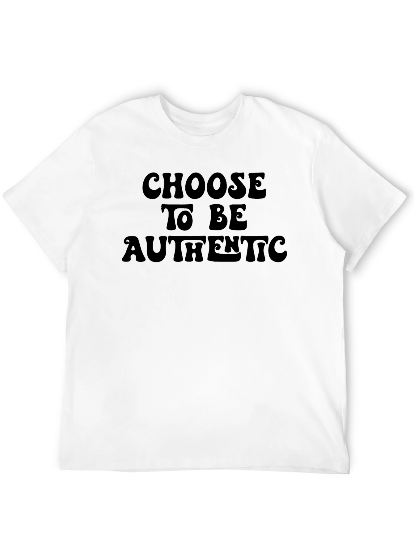 Choose to Be Authentic Graphic Tee - Black