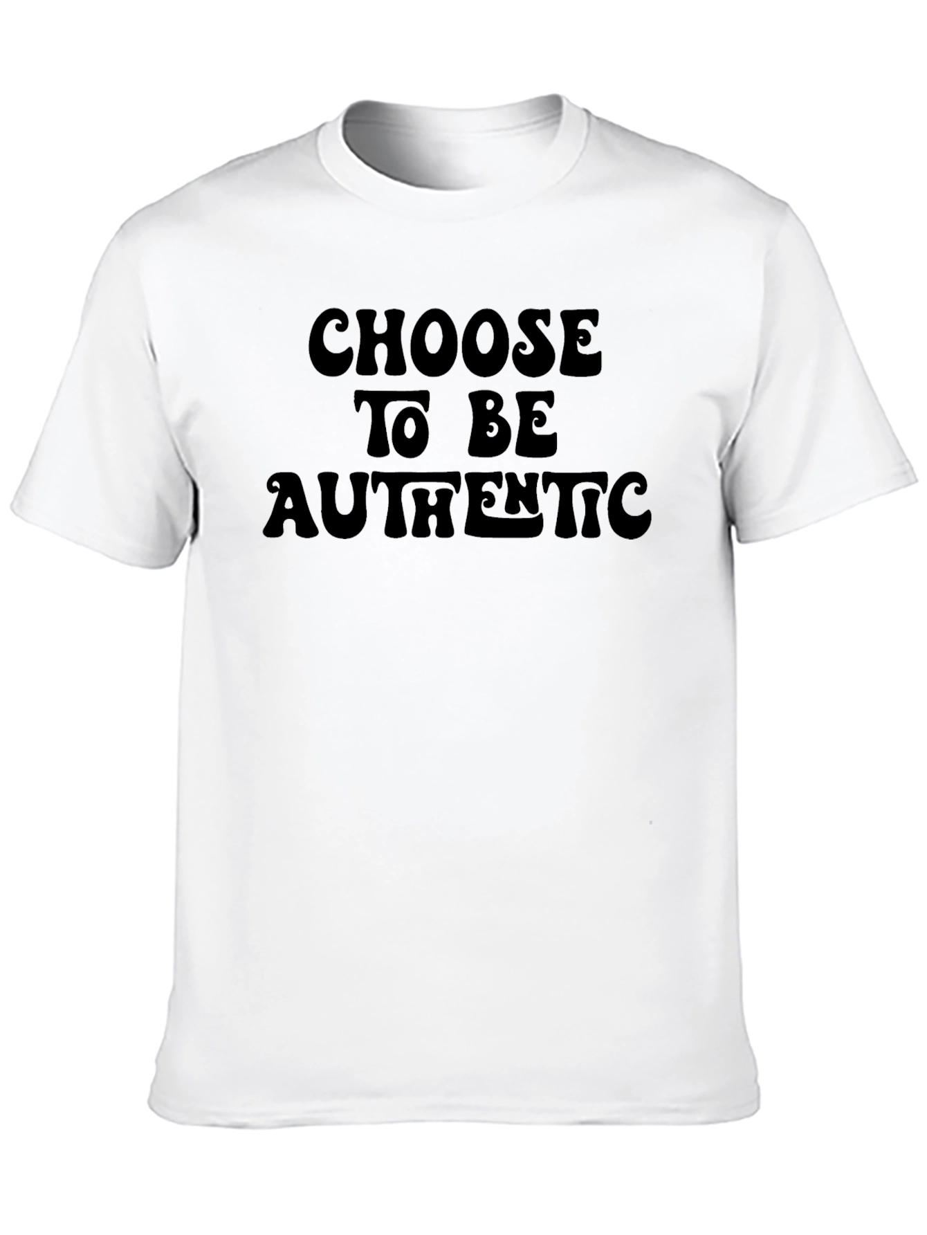 Choose to Be Authentic Graphic Tee - Black