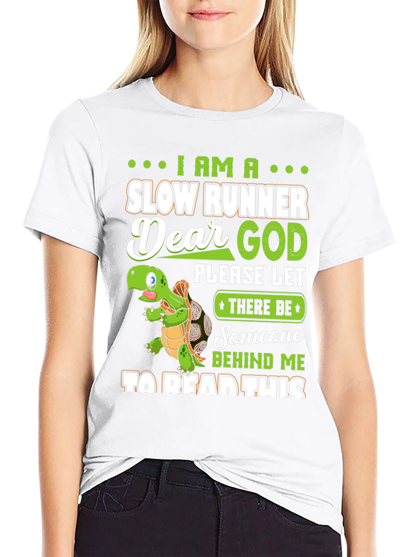 Slow Runner Turtle Graphic T-Shirt