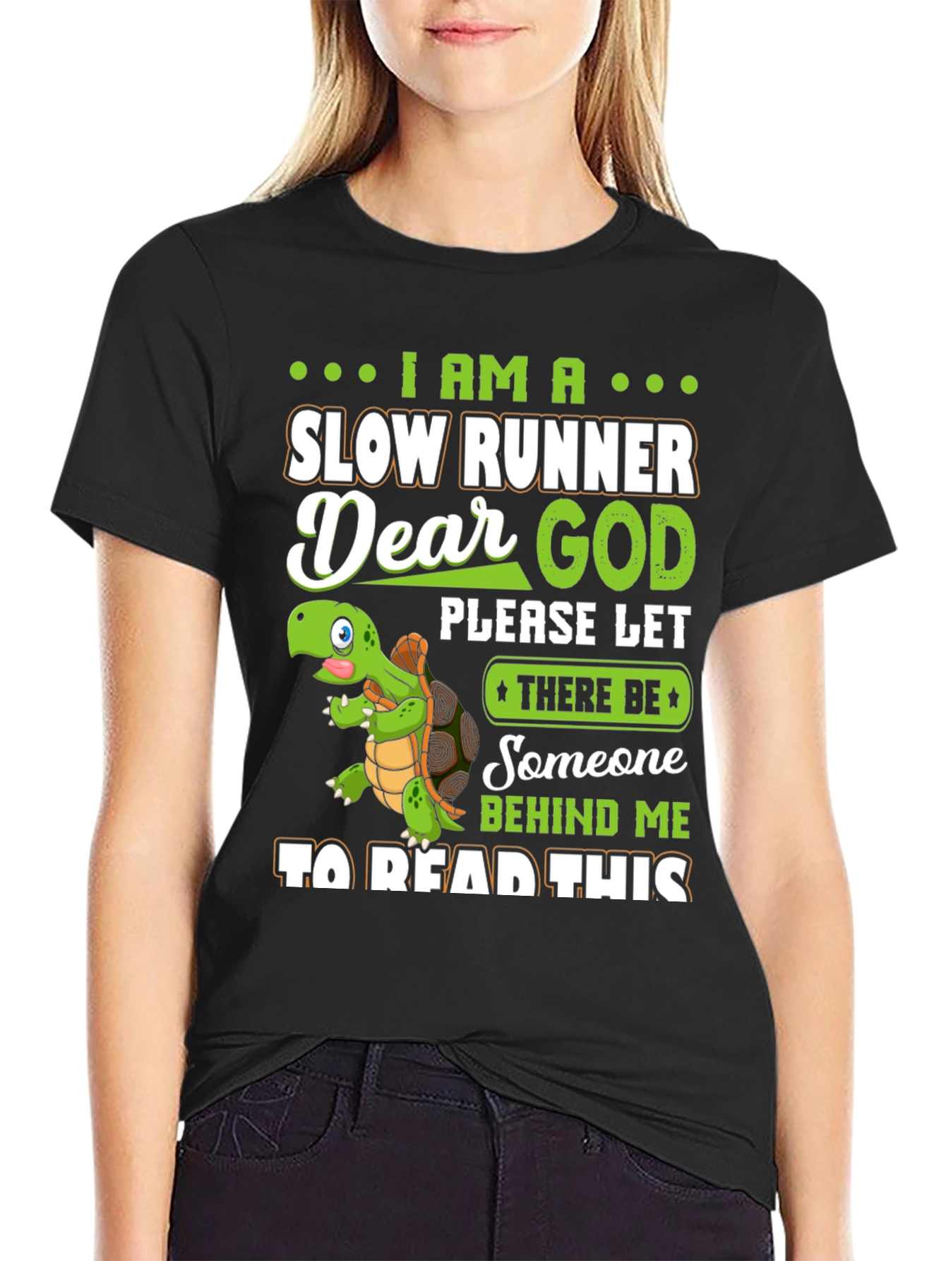 Slow Runner Turtle Graphic T-Shirt