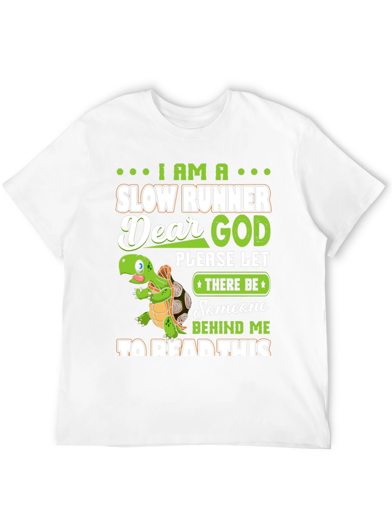 Slow Runner Turtle Graphic T-Shirt
