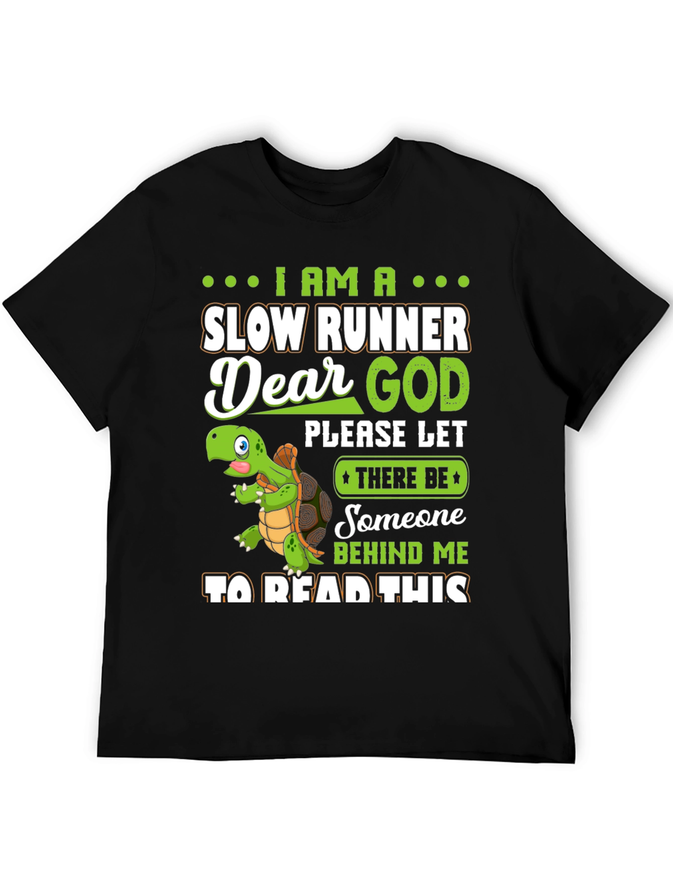Slow Runner Turtle Graphic T-Shirt
