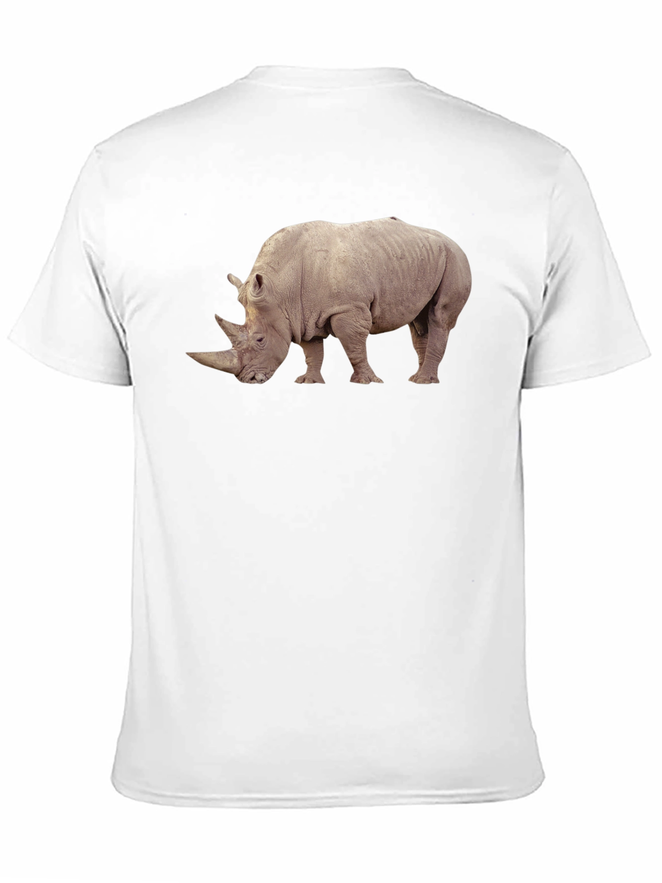 Rhino Graphic Tee - Wildlife Lovers Black T-Shirt