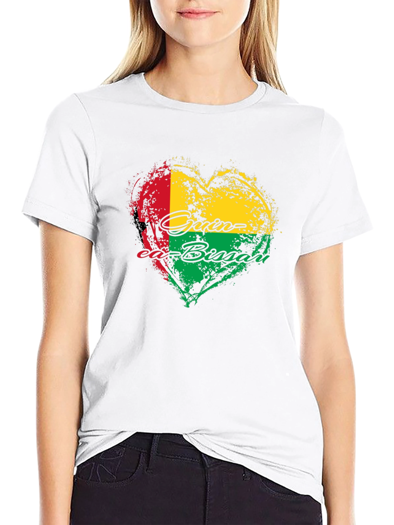 Guinea-Bissau Heart Flag T-Shirt