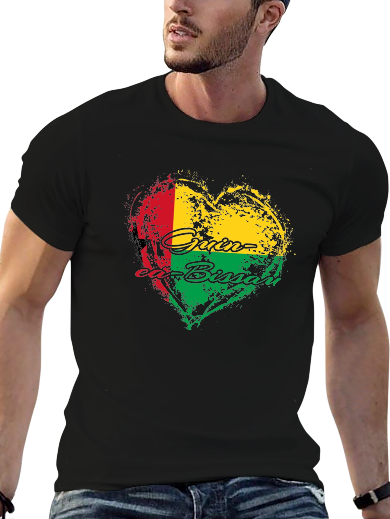 Guinea-Bissau Heart Flag T-Shirt