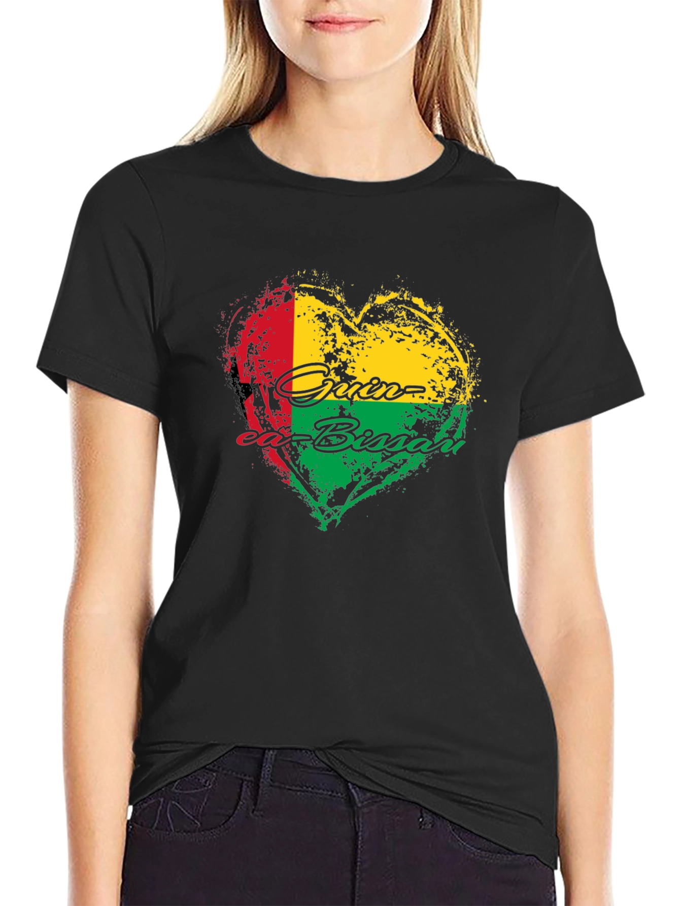 Guinea-Bissau Heart Flag T-Shirt