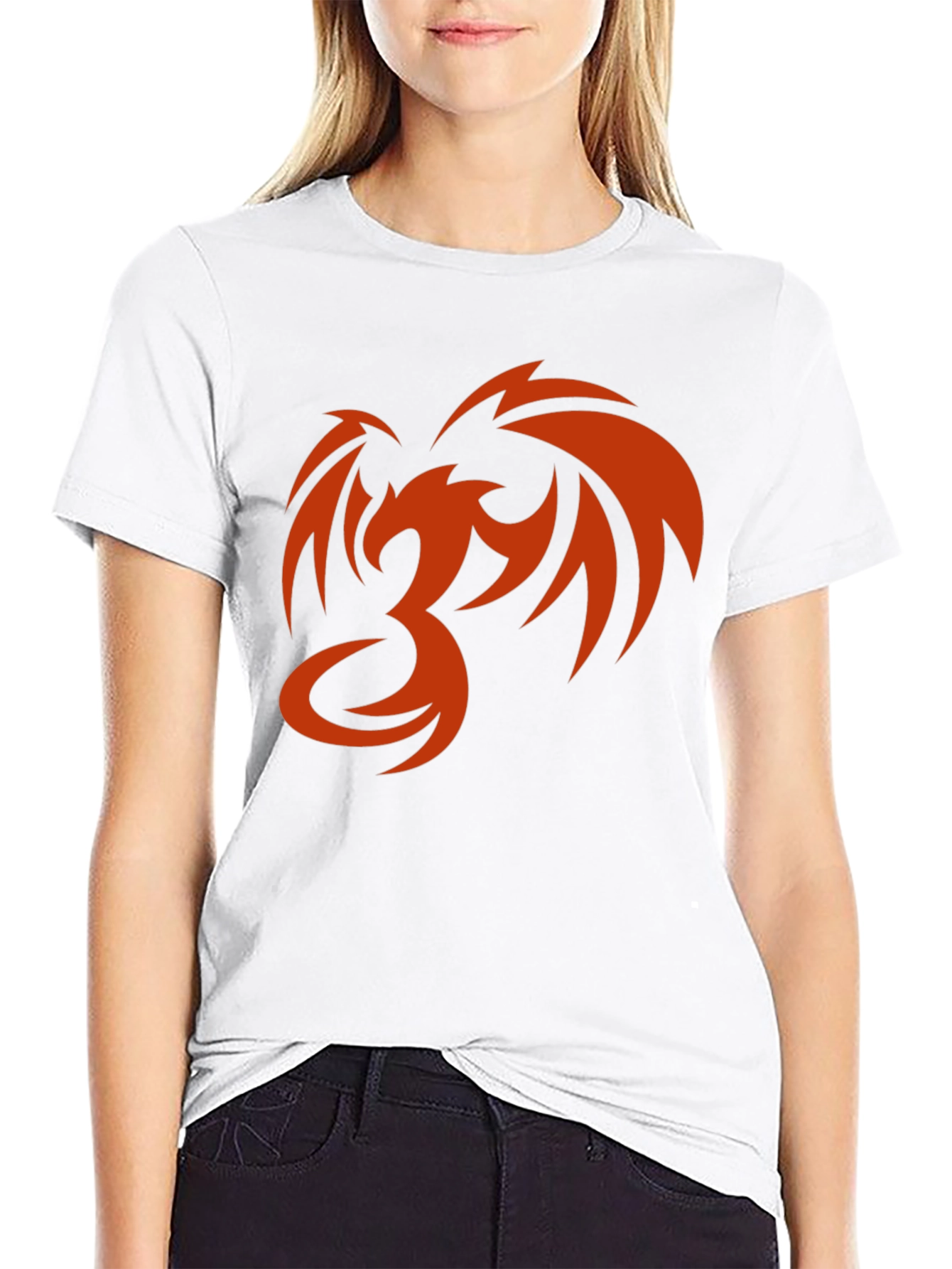 Phoenix Graphic Print Mens Black T-Shirt