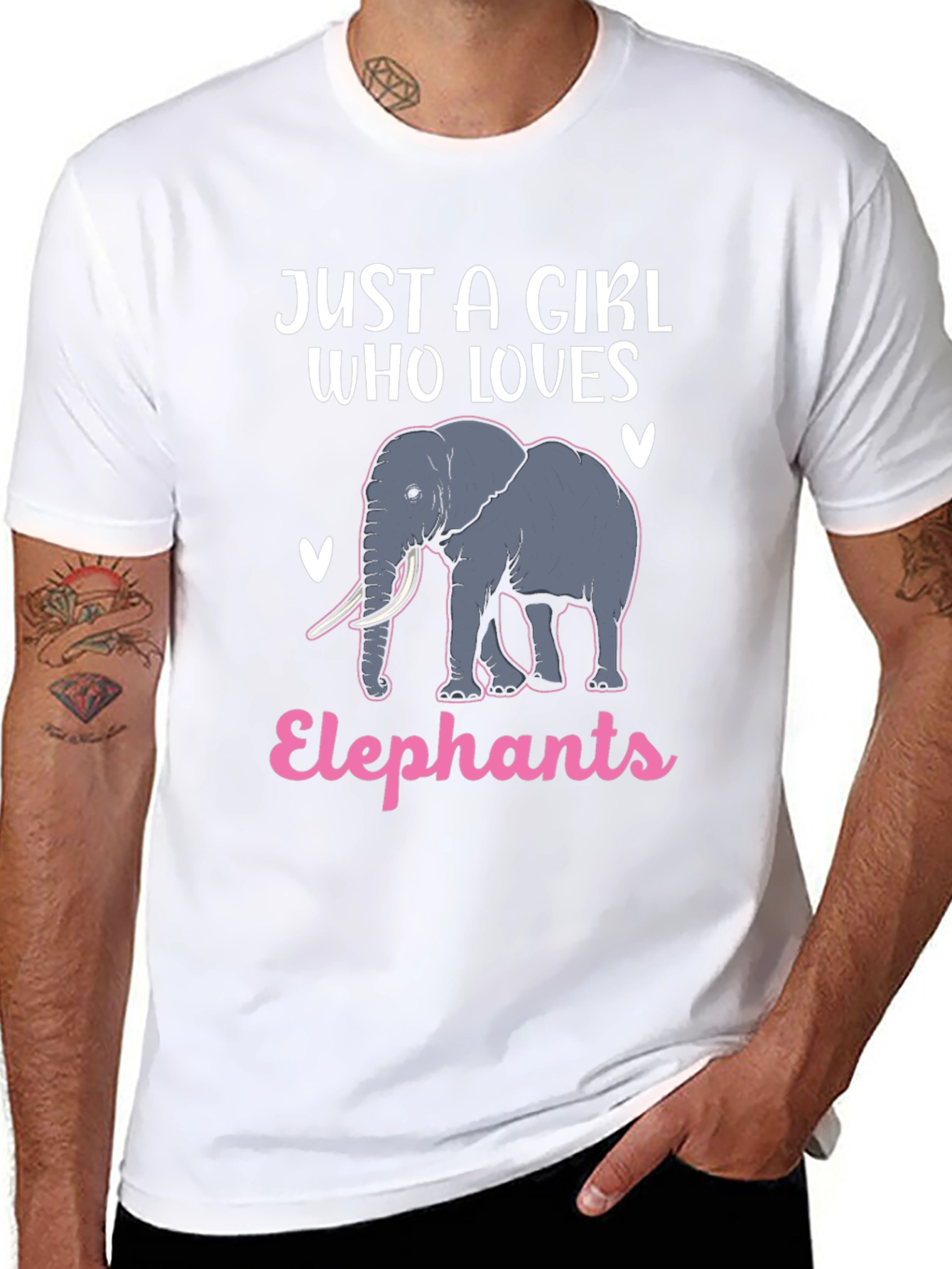 Just A Girl Who Loves Elephants T-Shirt