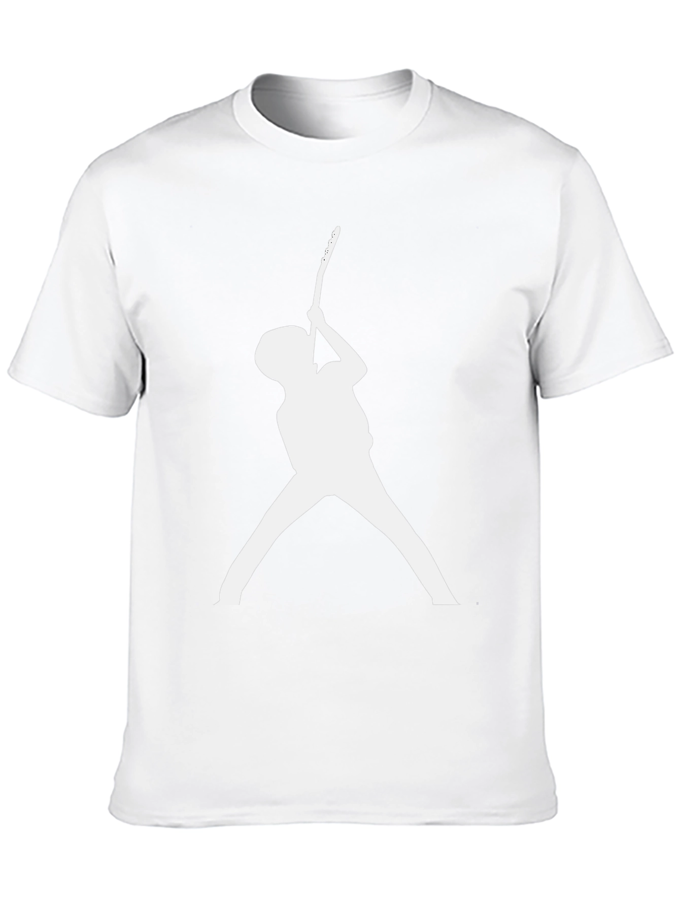 Guitar Player Silhouette Black T-Shirt