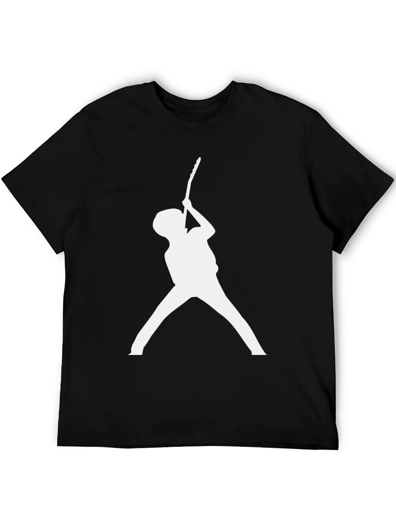 Guitar Player Silhouette Black T-Shirt