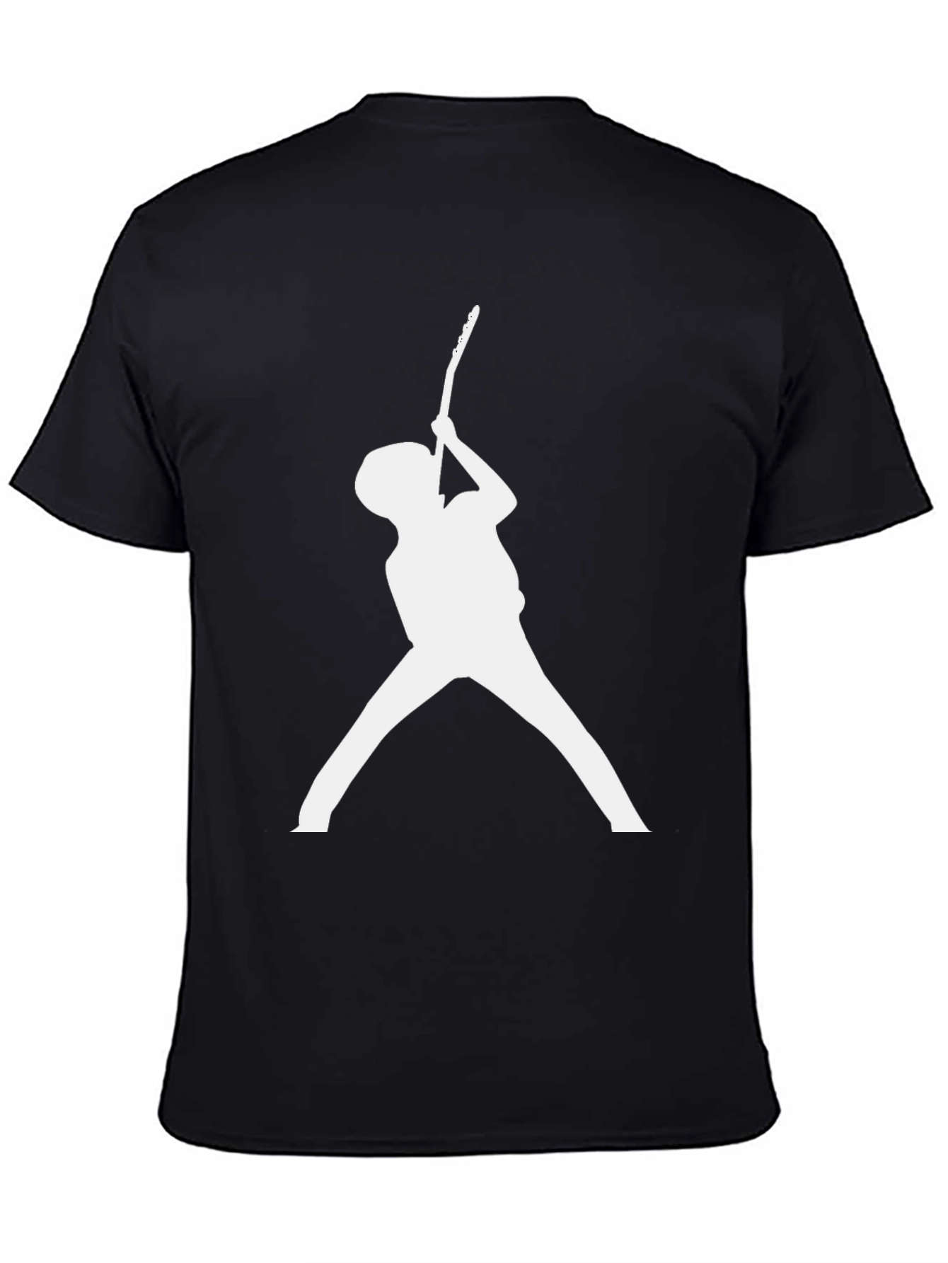 Guitar Player Silhouette Black T-Shirt